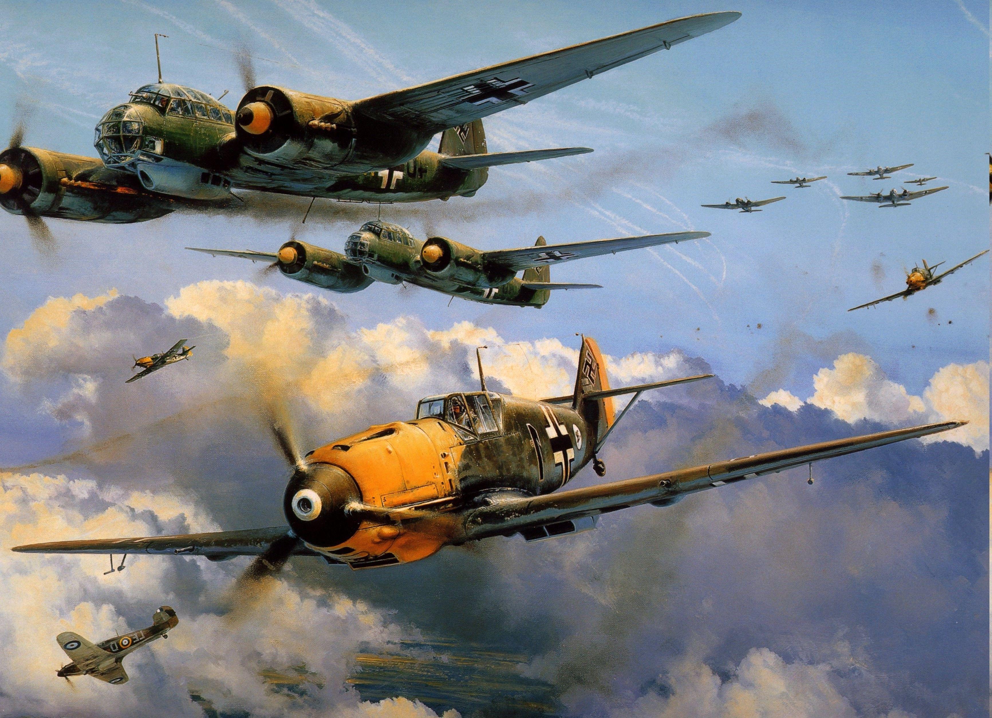 Messerschmitt, Messerschmitt Bf World War II, Germany, Military, Aircraft, Military Aircraft, Luftwaffe, Airplane Wallpaper HD / Desktop and Mobile Background