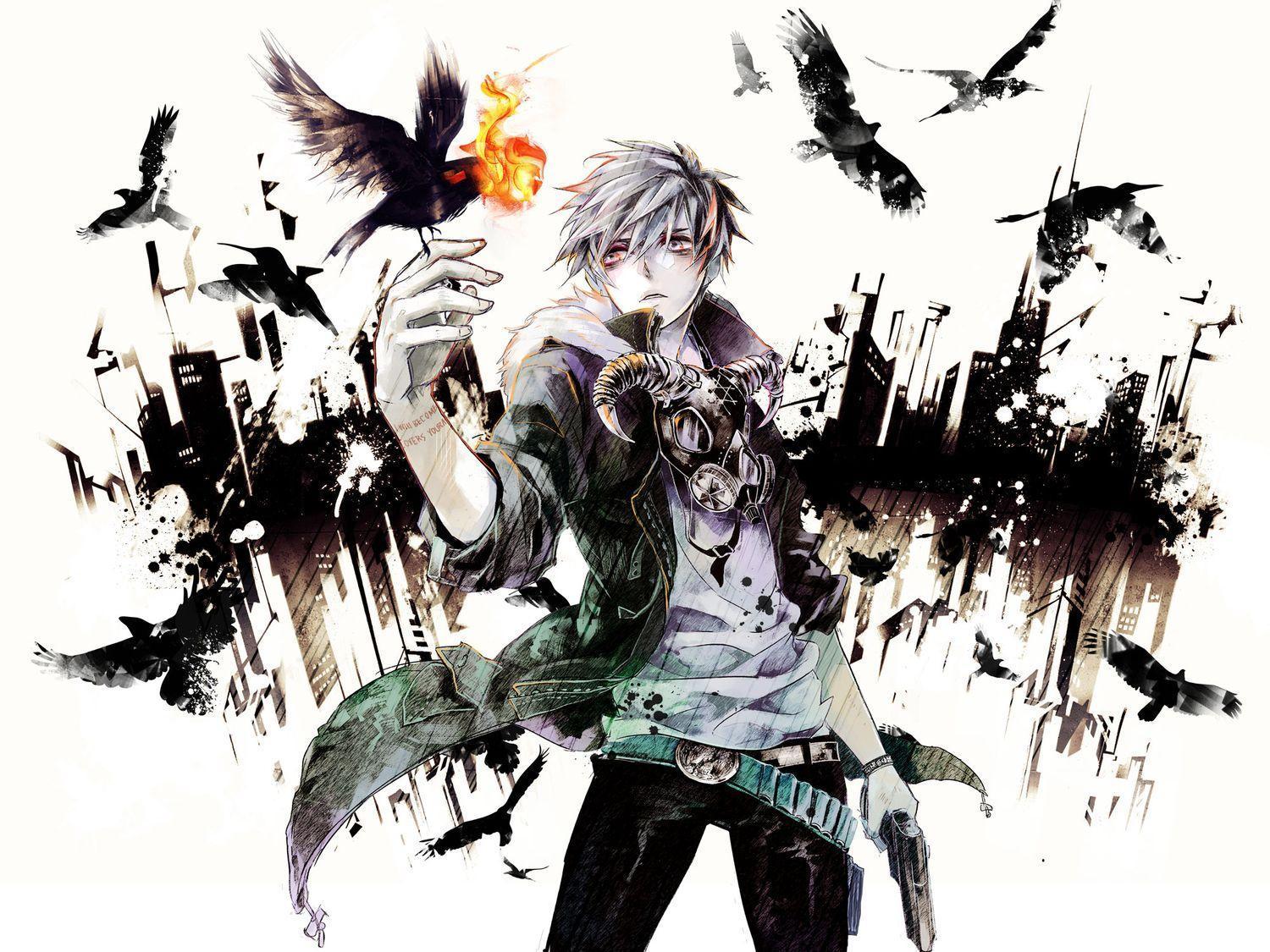 all_male animal bird city gun hys122211 male original vocaloid