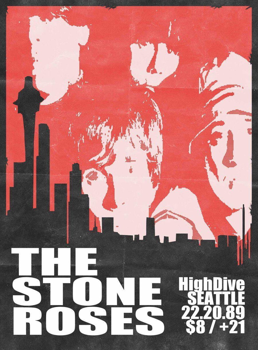 The Stone Roses. #gigposters #musicart #music