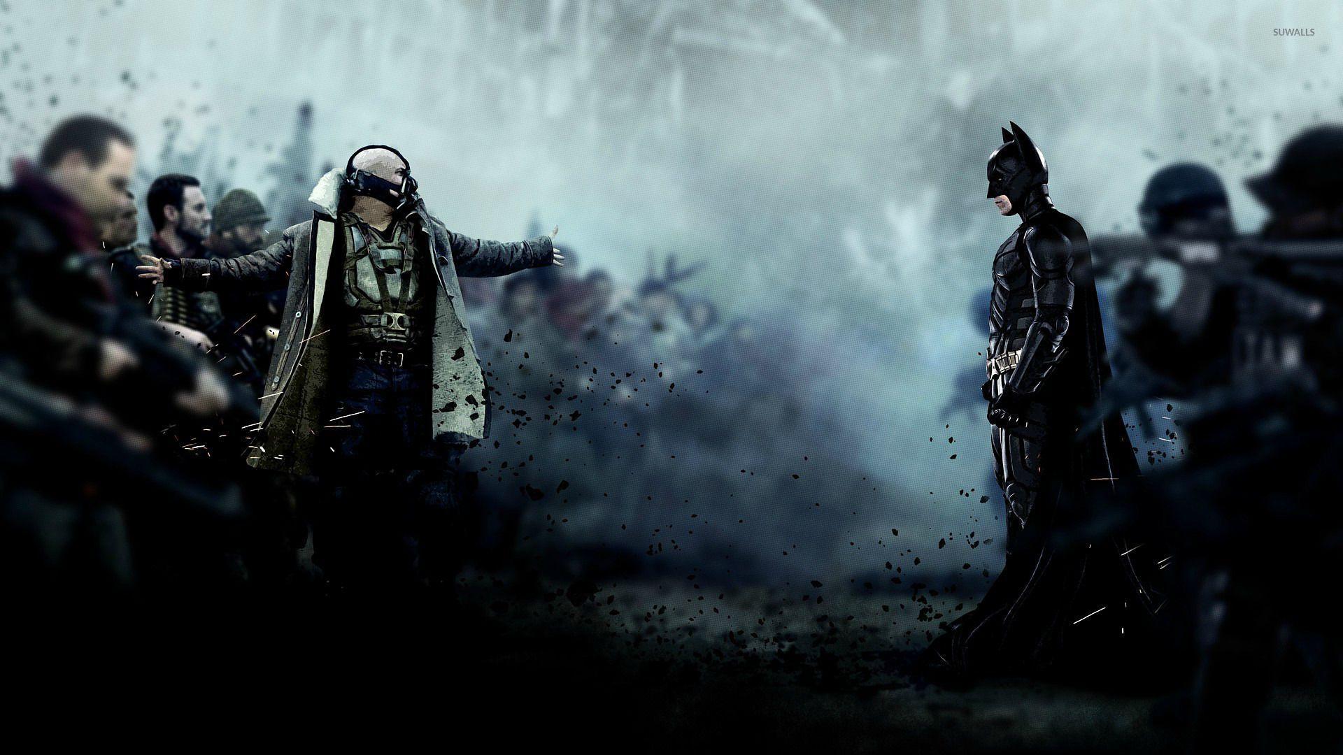 Bane and Batman Dark Knight Rises wallpaper