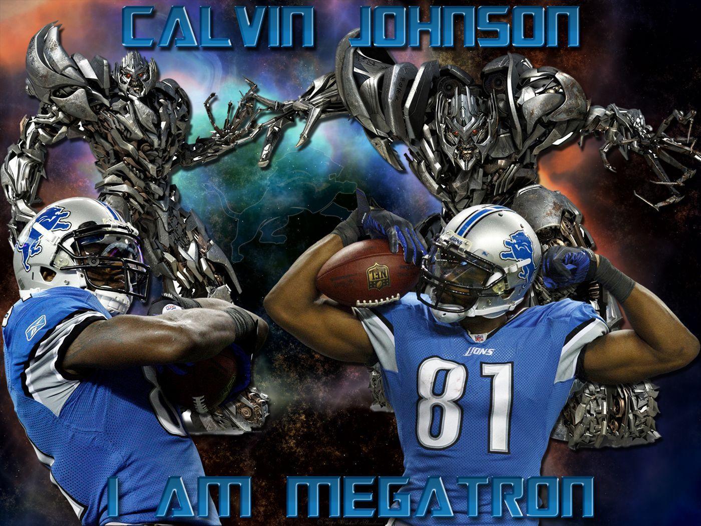 Wallpaper By Wicked Shadows: Calvin Johnson I Am Megatron Detroit