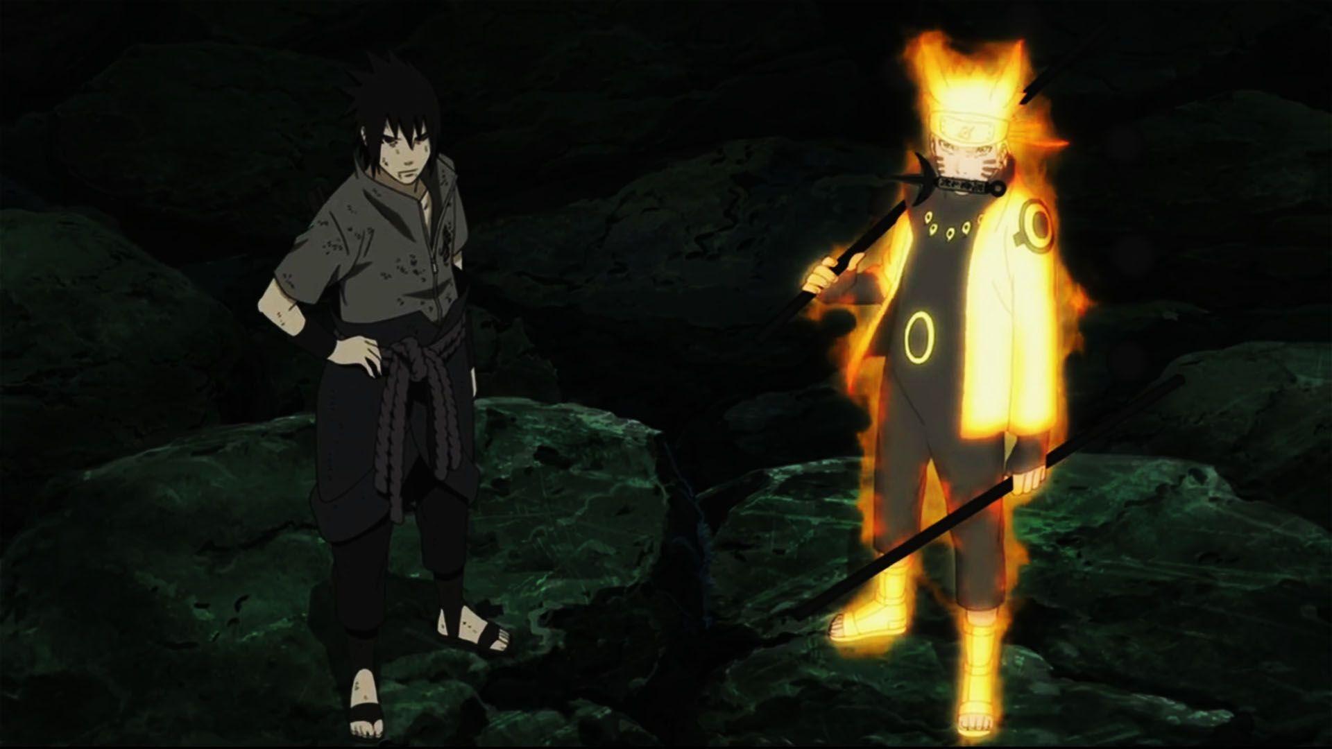 Naruto and Sasuke with Power of Rikudou #anime #narutoshippuden