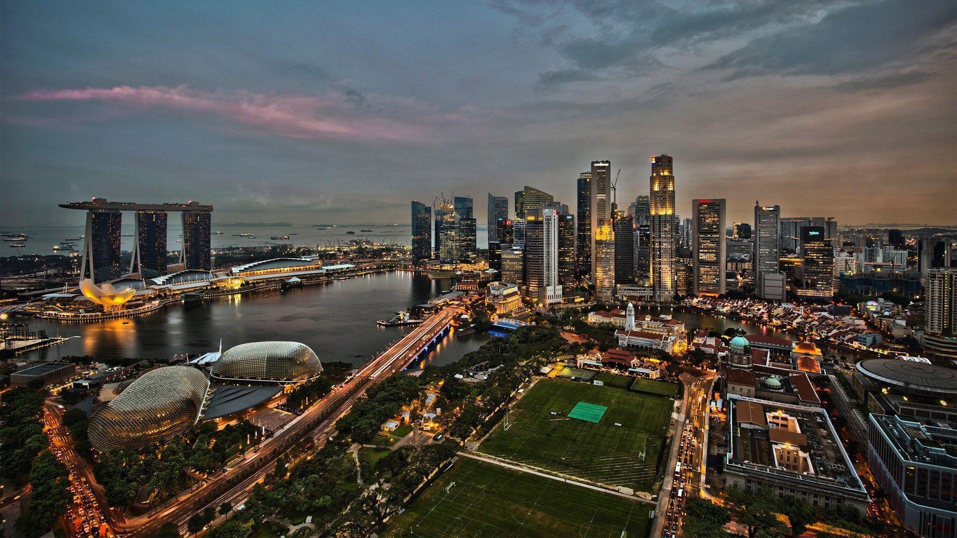 cityscapes, Singapore, towns, town view, widescreen wallpaper