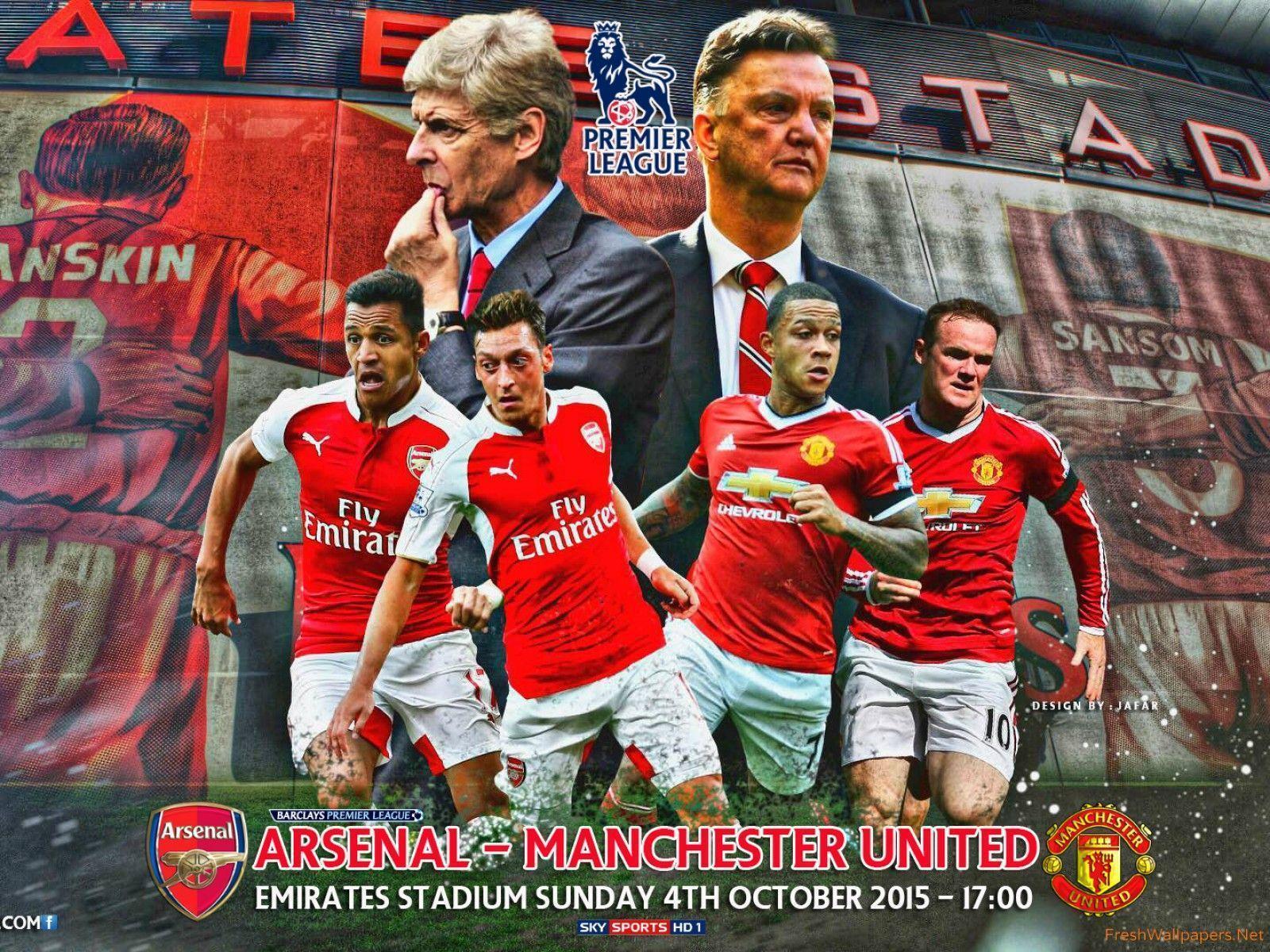 Arsenal FC Vs Man Utd 2015 16 Barclays Premier League Wallpaper