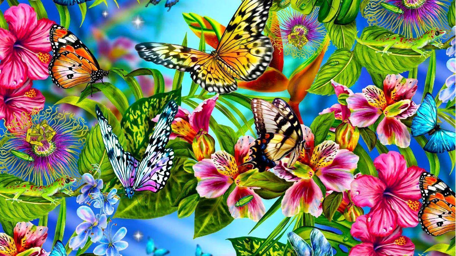 Colorful Butterfly HD Wallpaper. Real & Artistic