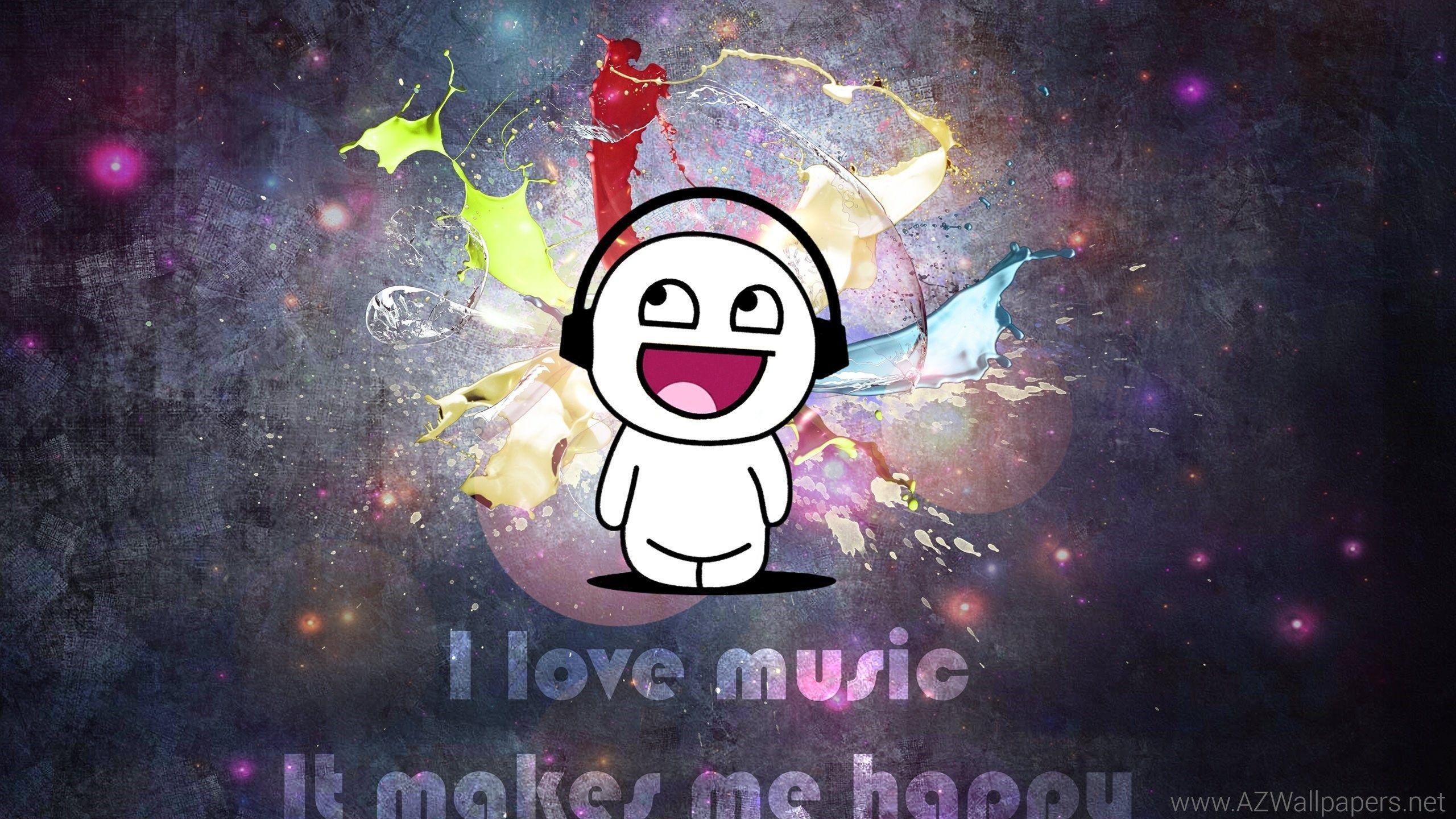 I Love Music, It Makes Me Happy Wallpaper, Love HD Wallpaper, Music