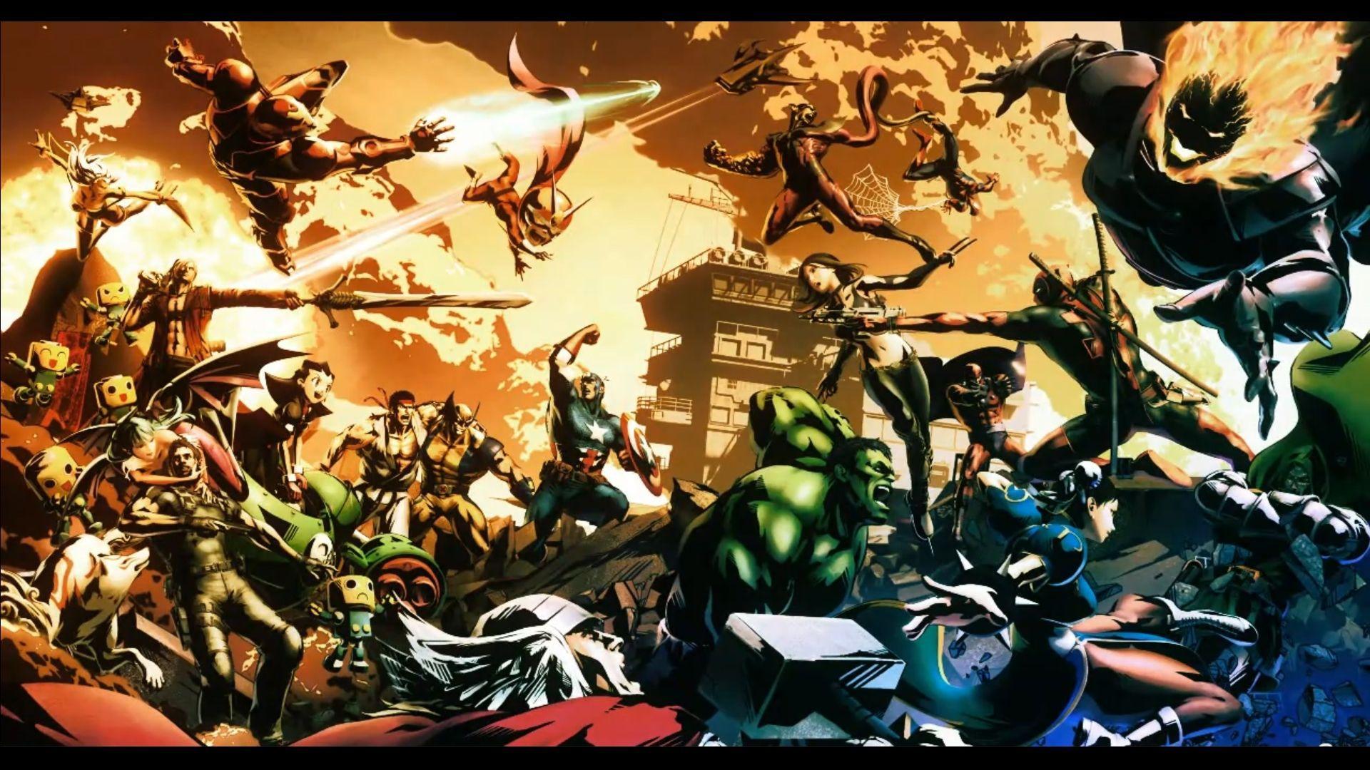 Deadpool Vs. Hulk Comic Wallpapers