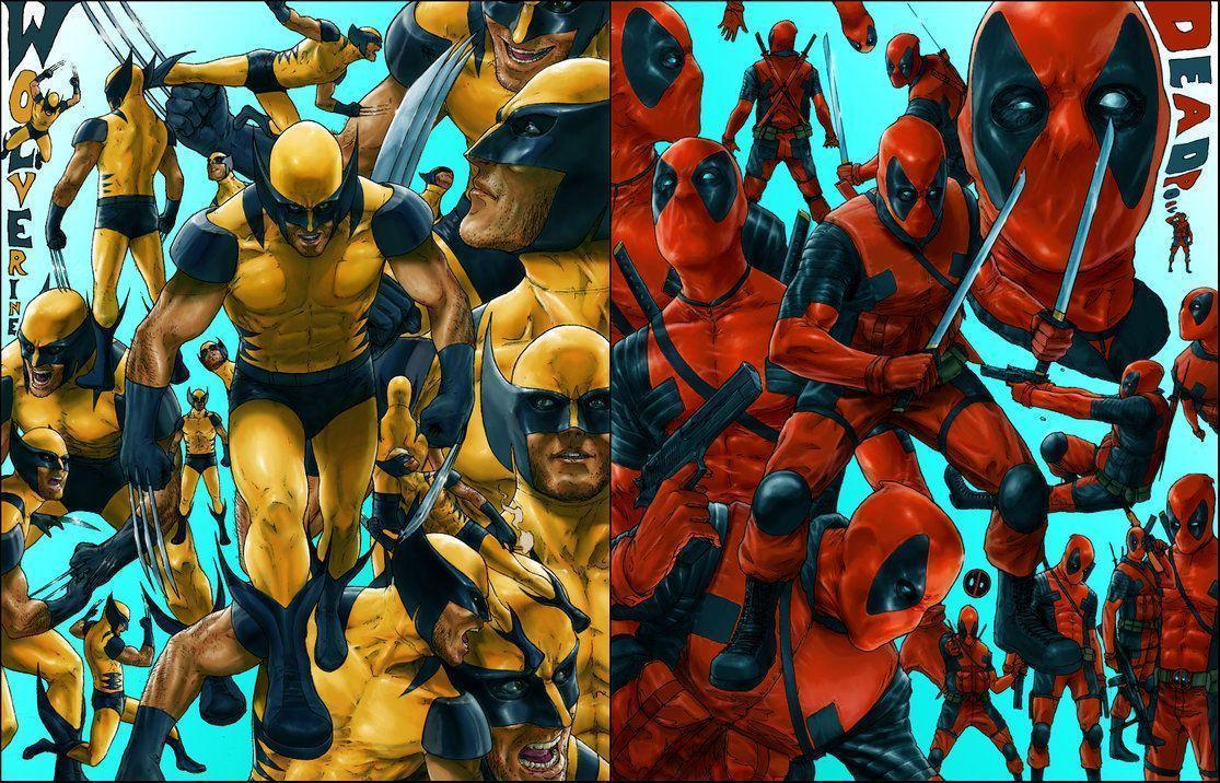 Wolverine and Deadpool Studies by ruddiger