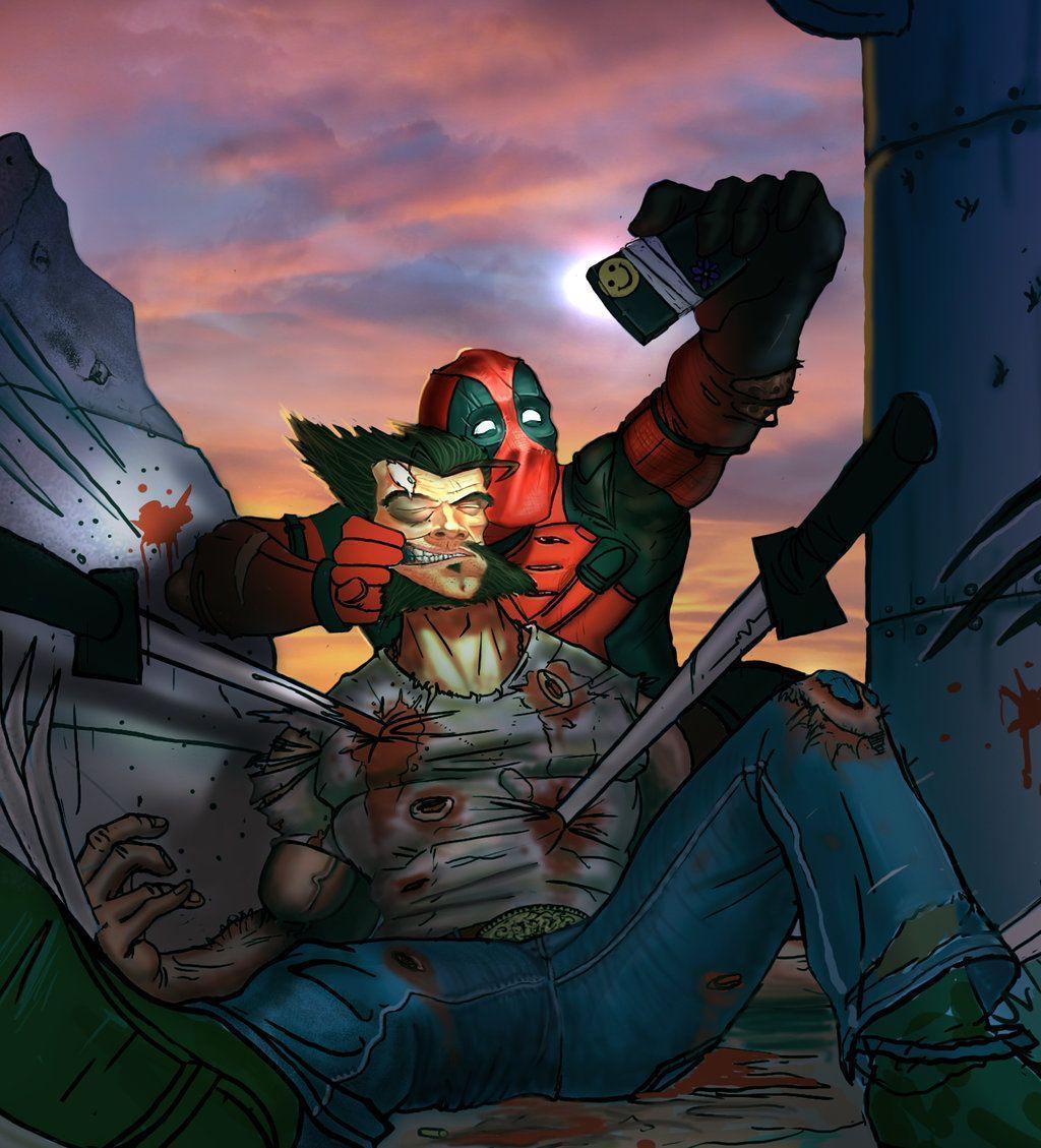 Deadpool VS Wolverine WIP 2 by JonathanGragg