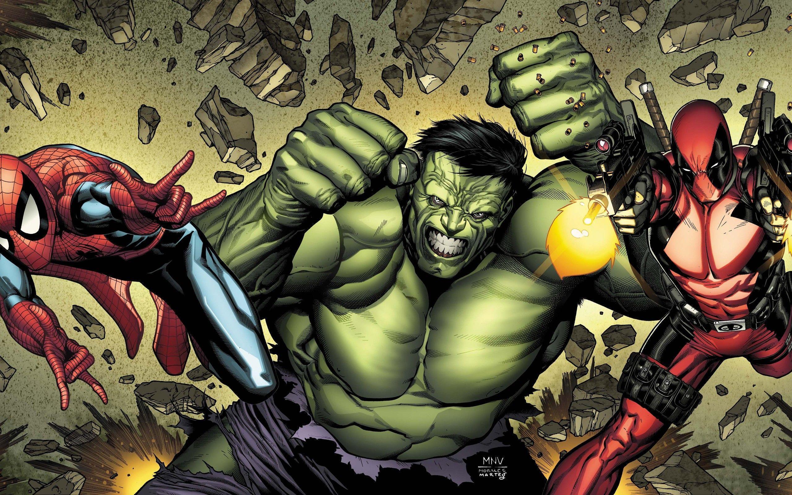 Deadpool Vs. Hulk Comic Wallpapers