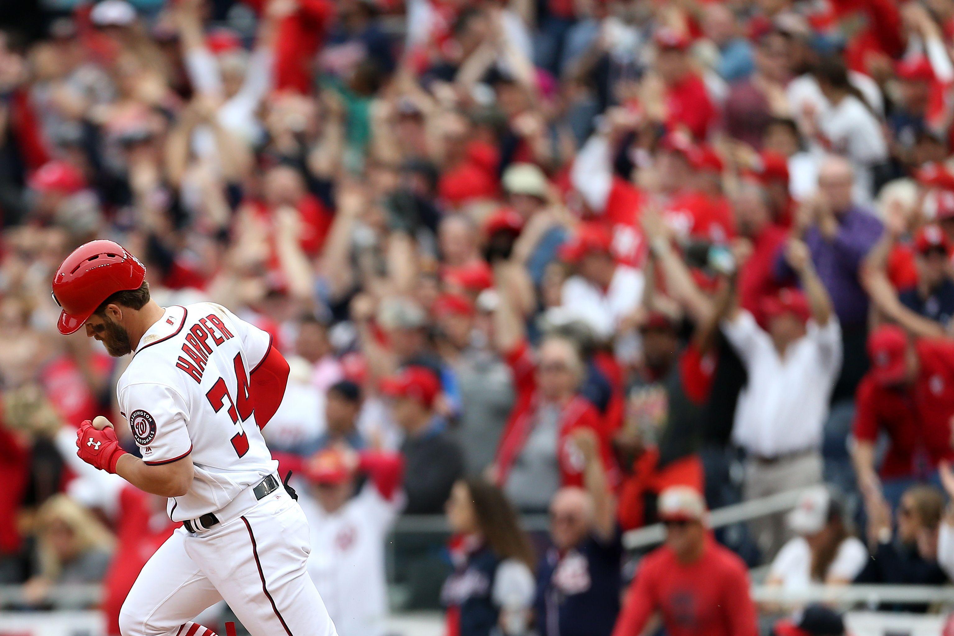Bryce Harper's back. hitting bombs and doing what he can to help