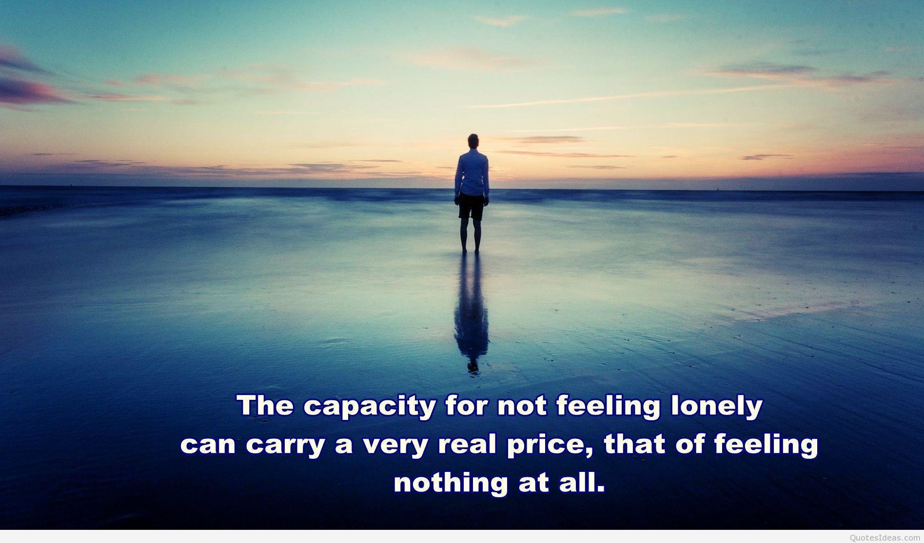 Alone Image Picture Wallpaper with Quotes