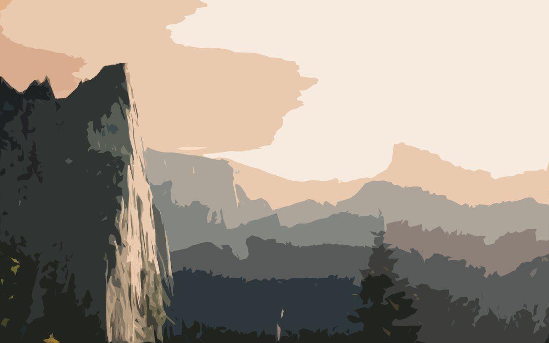 Mountains Design Wallpaper