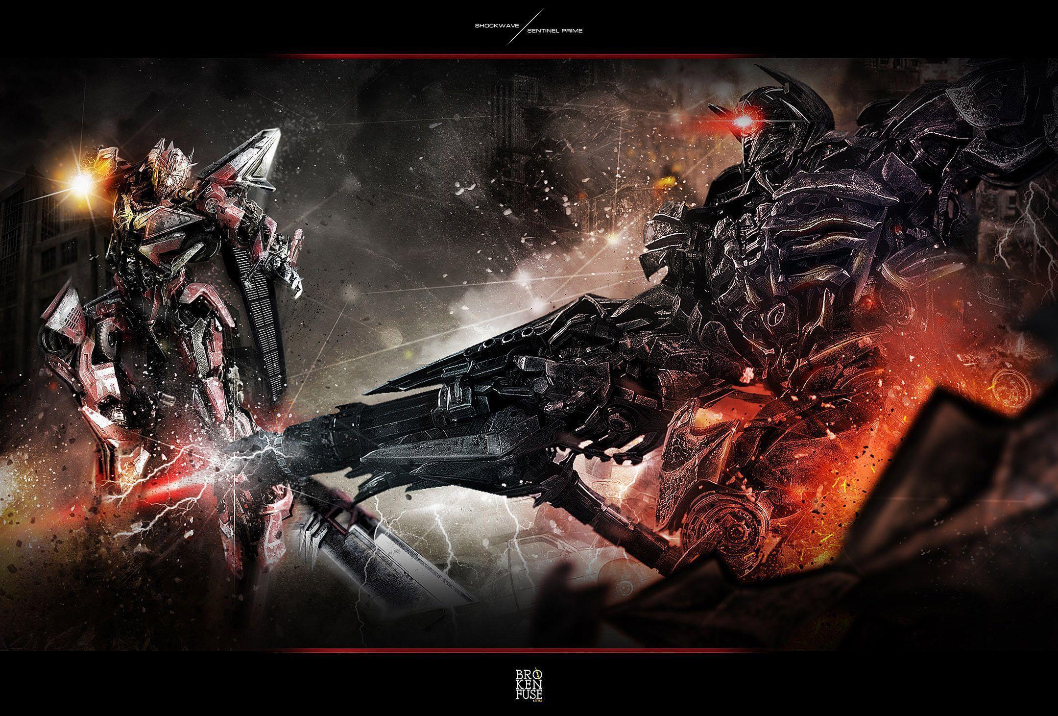 Sentinel Prime vs Shockwave Transformer HD Wallpaper