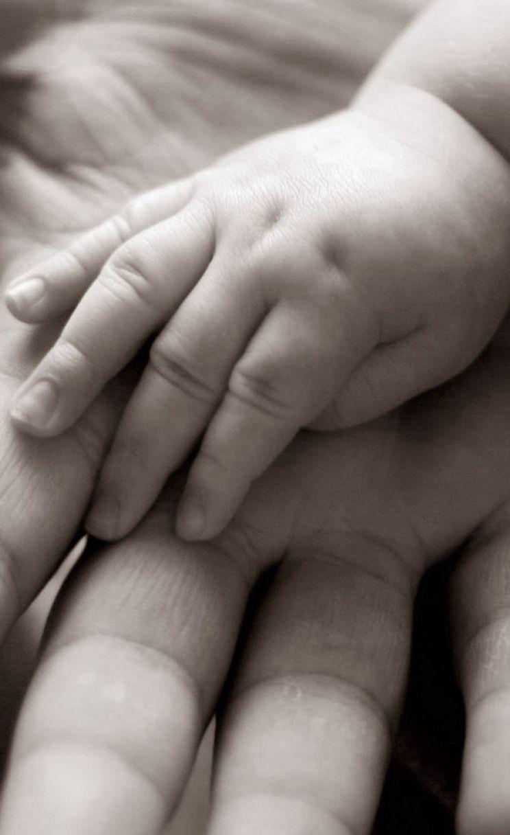 Warm Baby Hands In Parents Hand iPhone 4s Wallpaper Download