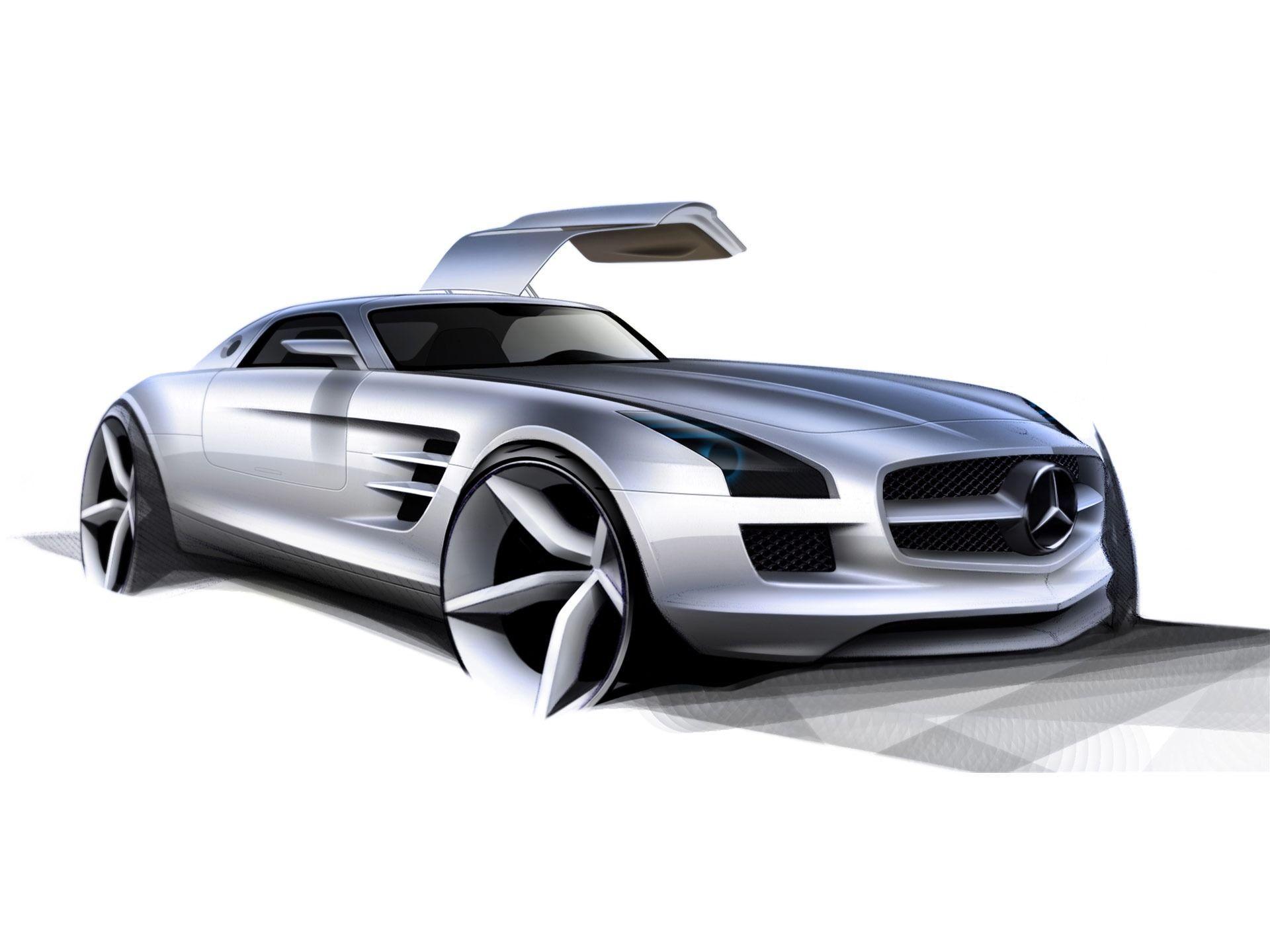 Mercedes Benz SLS AMG Wallpaper Concept Cars Wallpaper in jpg format for free download