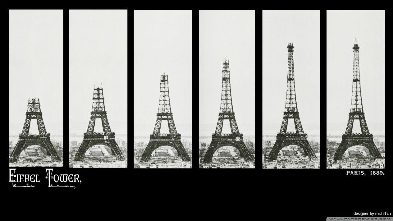 Eiffel Tower Construction HD desktop wallpaper, High Definition