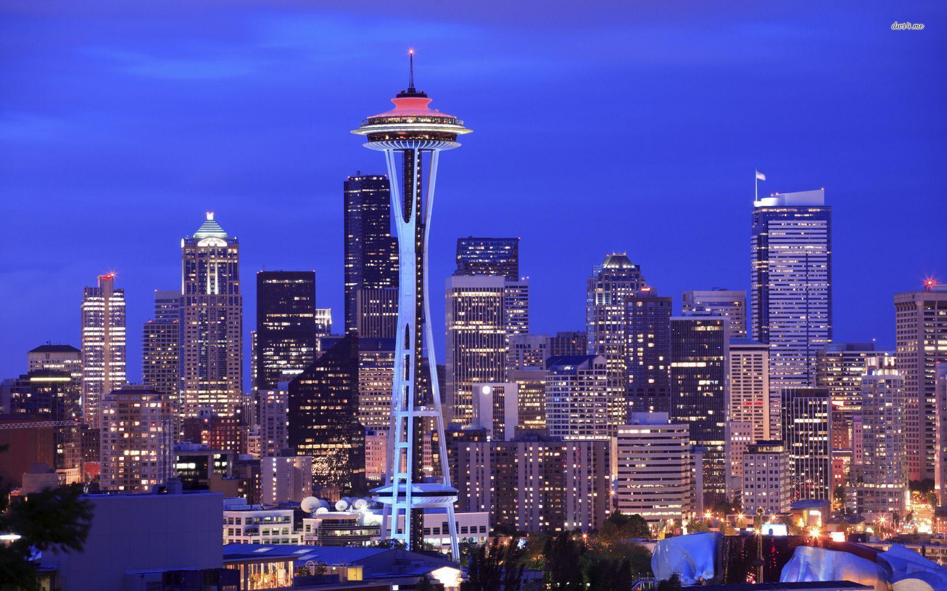 Seattle night skyline 6965597