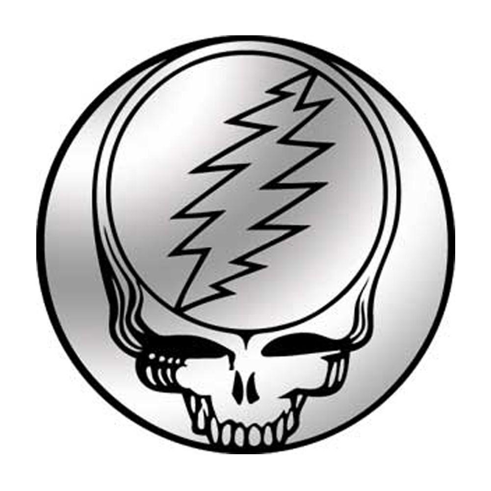 The Grateful Dead Steal Your Face Chrome Button