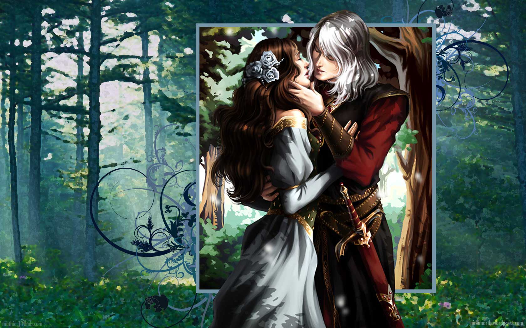 Wallpaper: Lyanna Stark y Rhaegar Targaryen. Sobre Canción de
