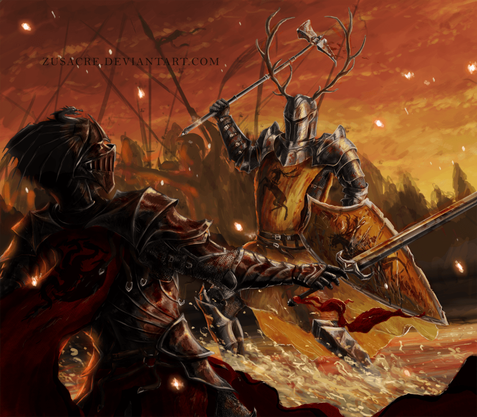 Battle of the Trident by Zusacre. Robert Baratheon and Rhaegar