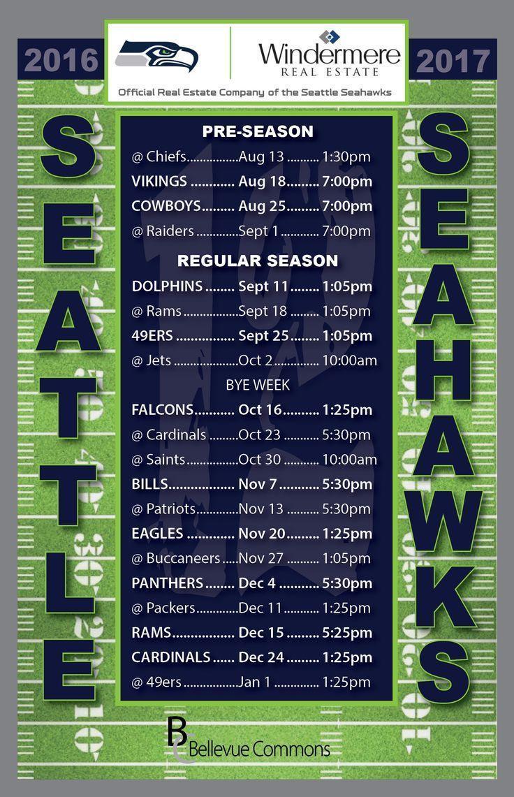 best Seattle seahawks 2016 schedule ideas