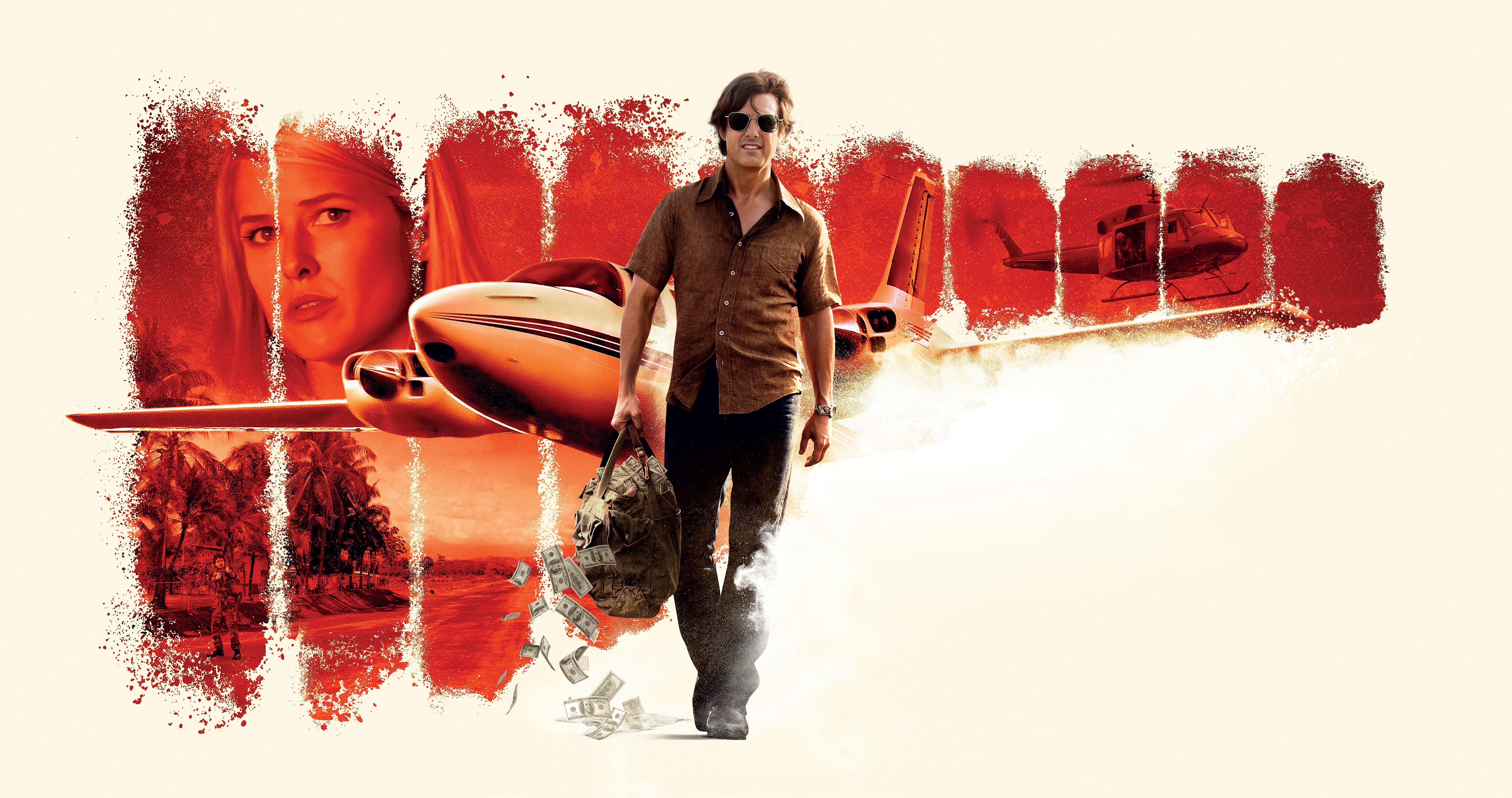 Wallpaper American Made, Tom Cruise, 4K, 8K, Movies