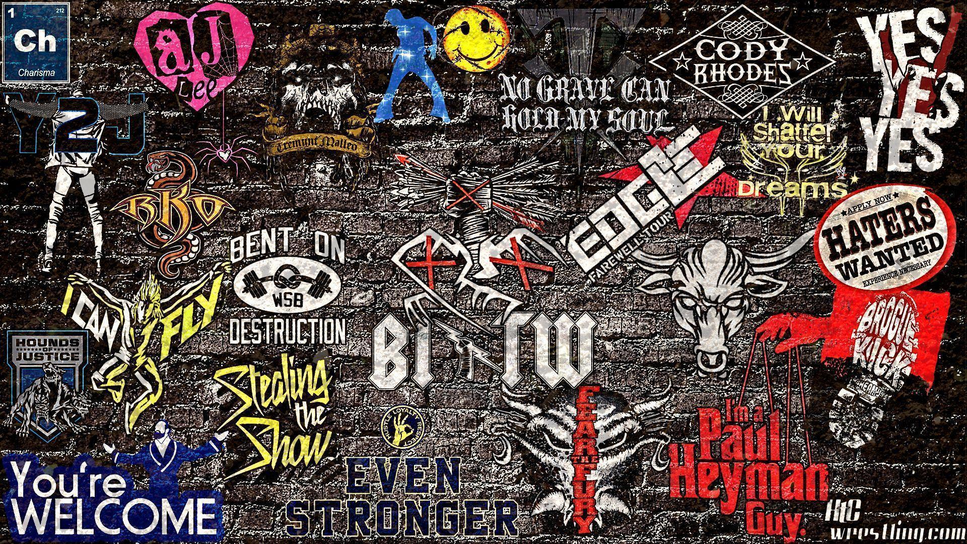 Wallpaper of the Week: WWE “Sticker 2013” Wallpaper. Hittin The Canvas