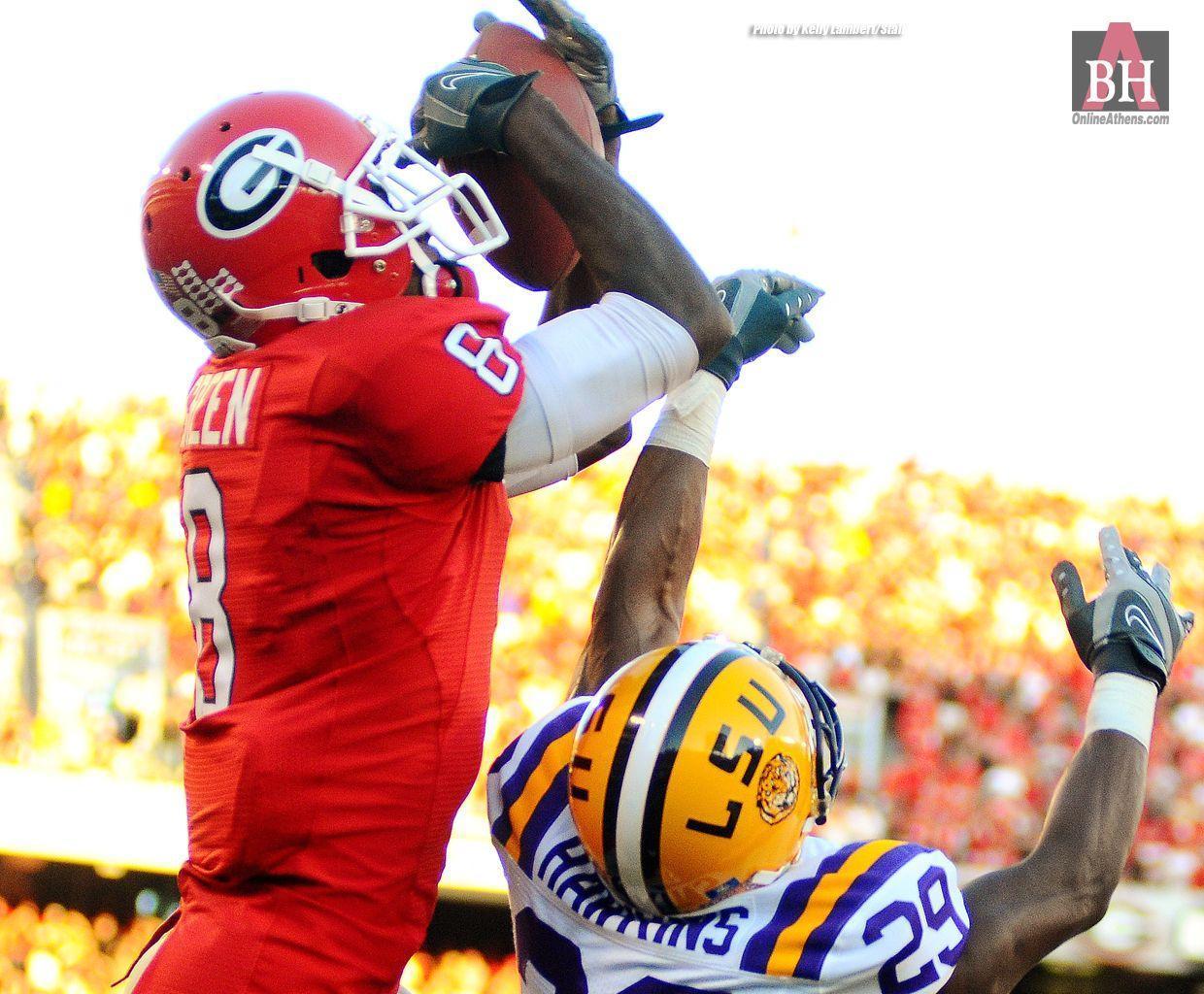 Wallpaper: A.J.'s catch and scenes from the LSU game