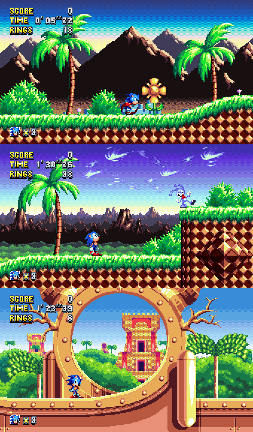 Sonic Mania Background Sprites - Sonic Mania - Green Hill Zone ...