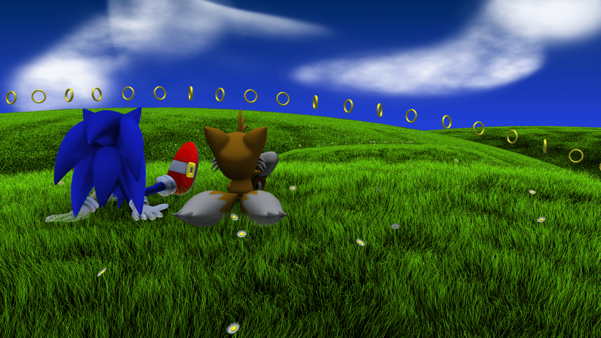 3D Sonic Desktop Wallpaper