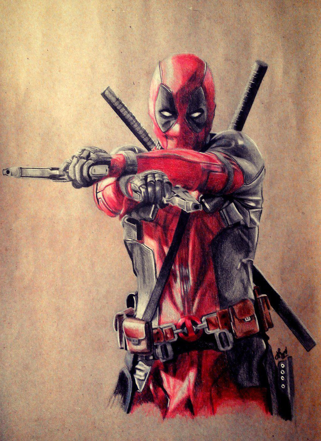 Deadpool #Fan #Art. (Deadpool, Ryan Reynolds) By: Jouck