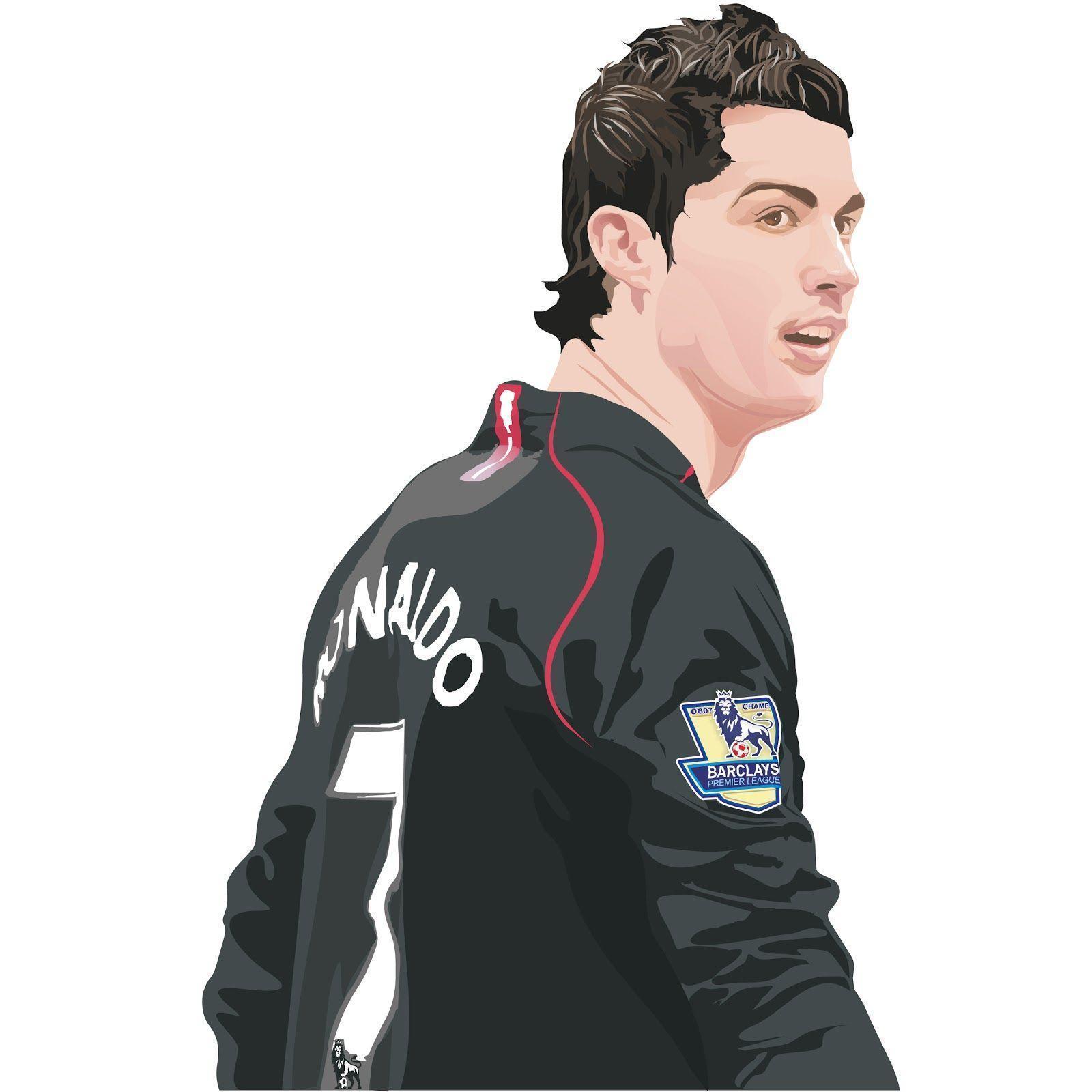 Cartoon Picture of Cristiano Ronaldo. cr7