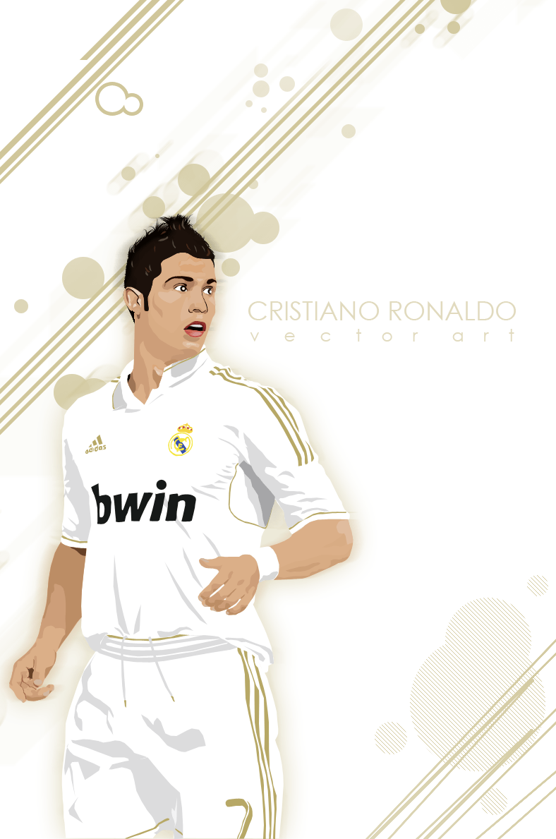 Cartoon Picture of Cristiano Ronaldo. cr7