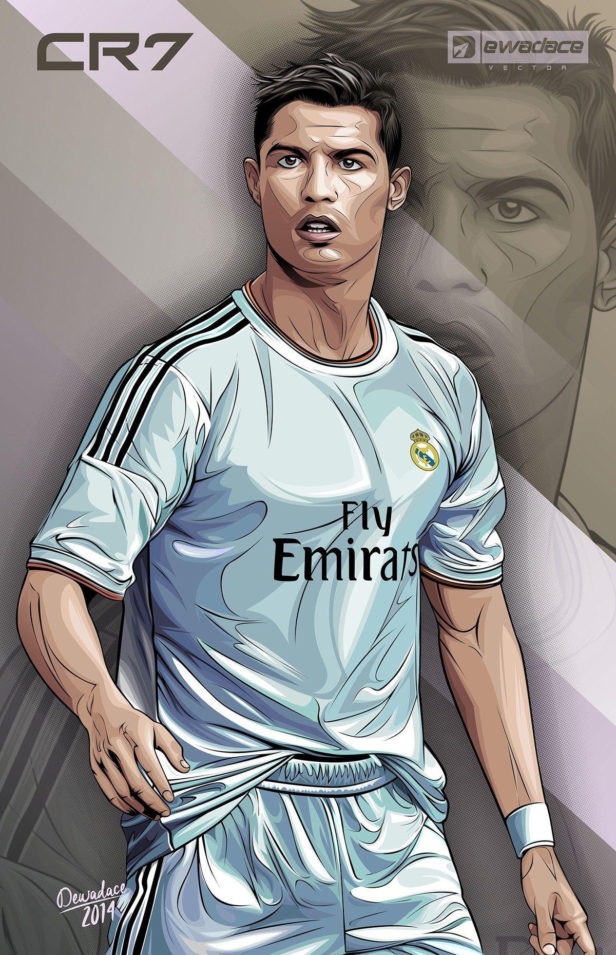 Cristiano Ronaldo Cartoon Photos Cristiano Ronaldo 7 (cartoon Style