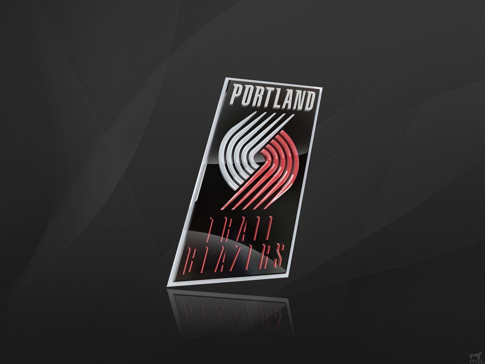 Portland Trailblazers 3D Logo Wallpaper. Basketball Wallpaper at