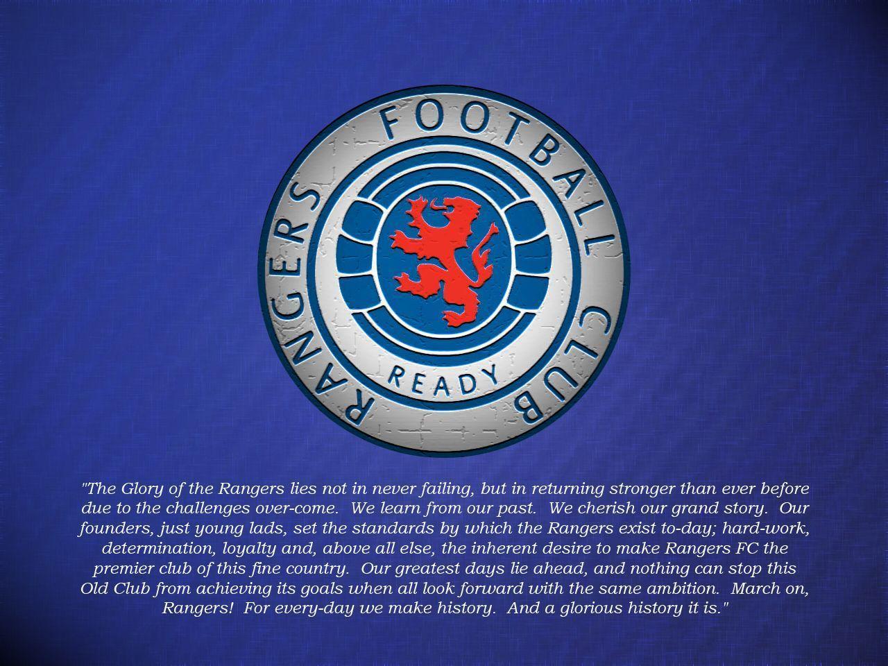 The best team on earth. The Glasgow Rangers
