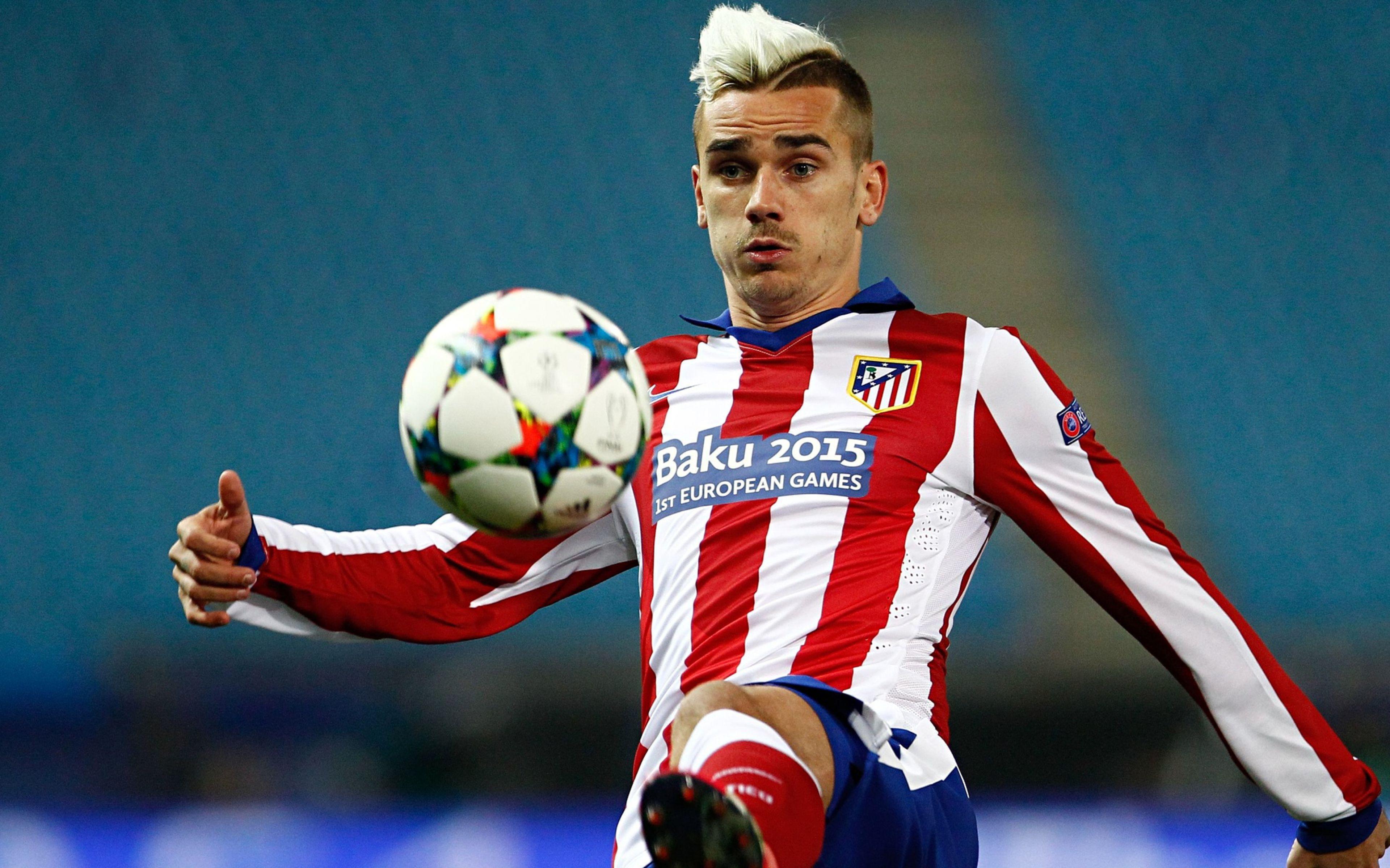 Download Wallpaper 3840x2400 Antoine griezmann, Football player