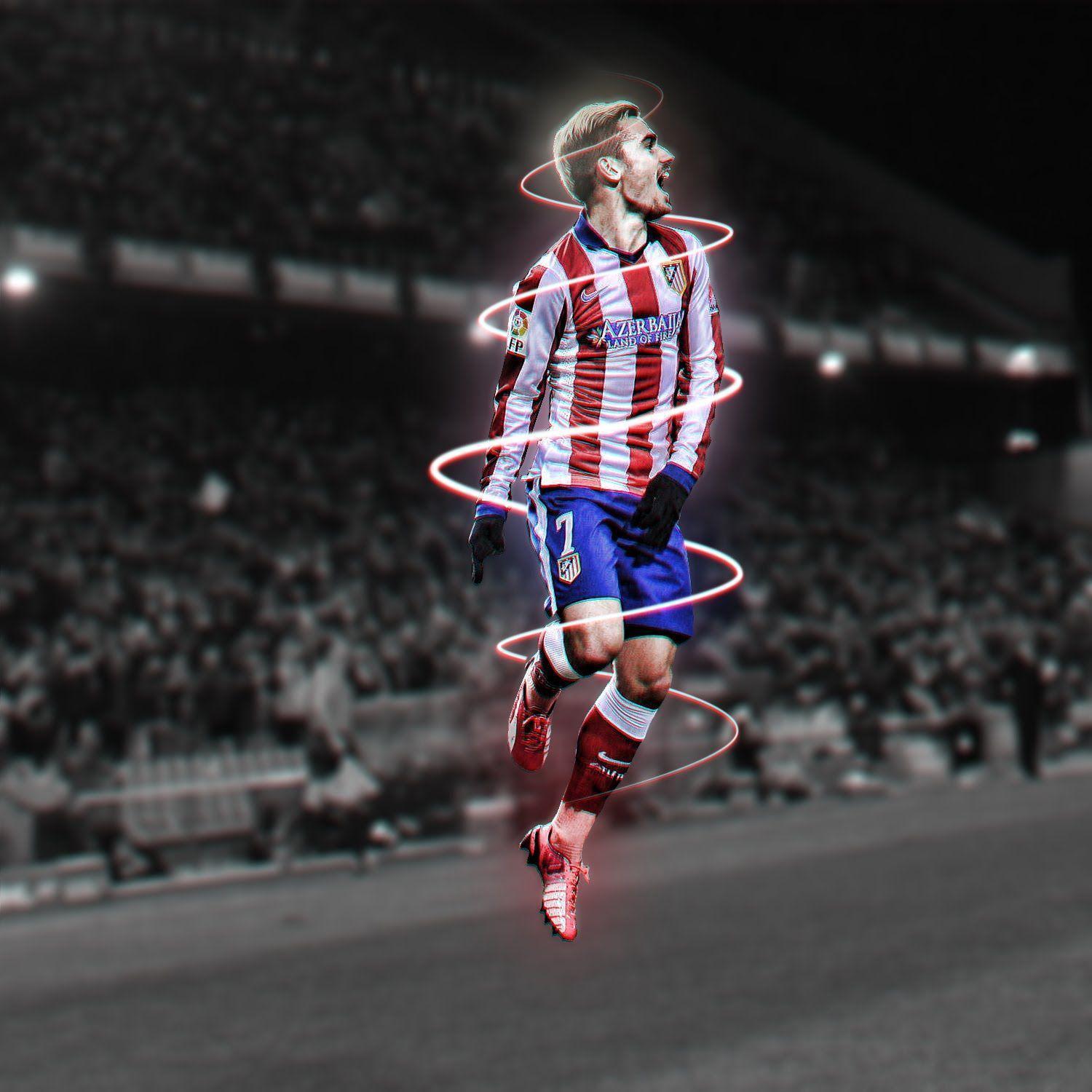 Making a wallpaper. Antoine Griezmann. Speed Art