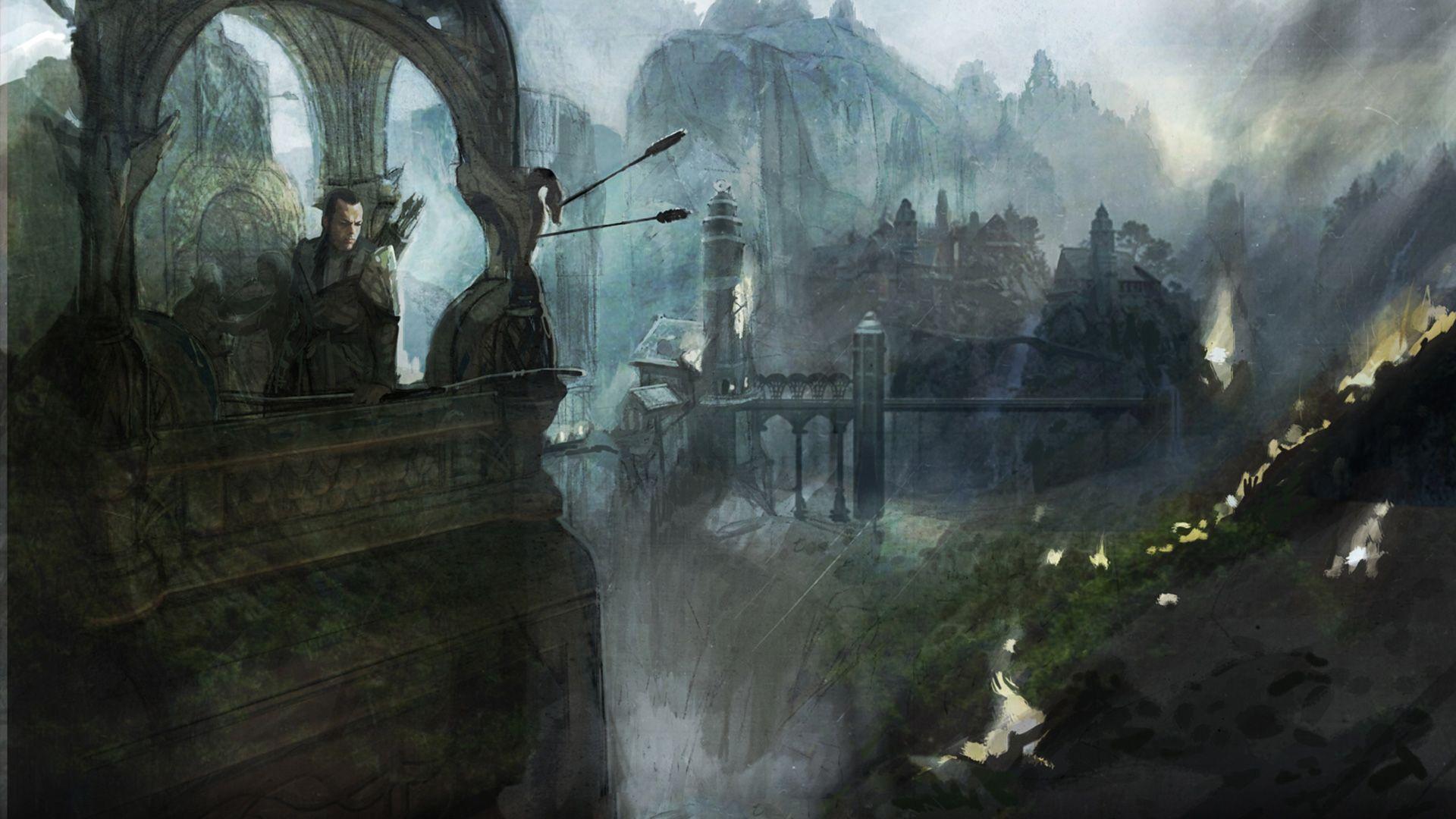Dreamy & fantasy Wallpaper: Lord Of The Rings Rivendell Wallpaper