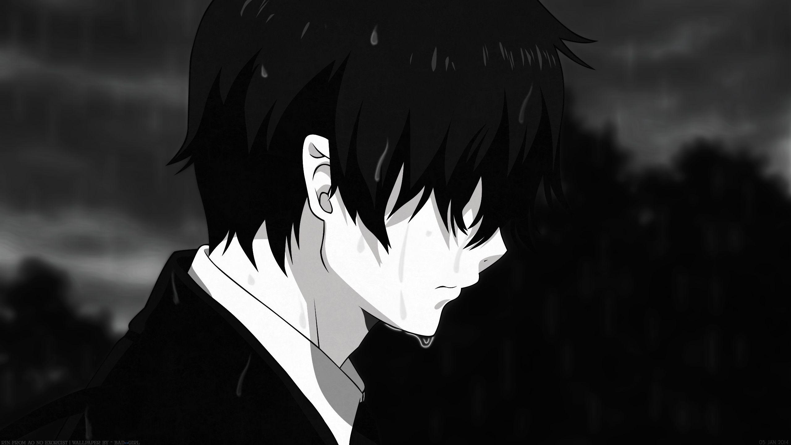 Sad Anime Faces, anime boy sad face HD wallpaper