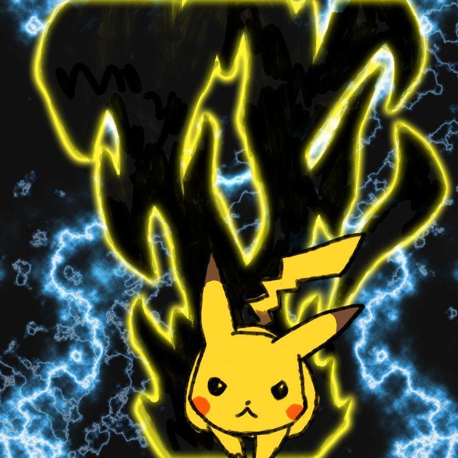 pokemon wallpaper pikachu thunderbolt