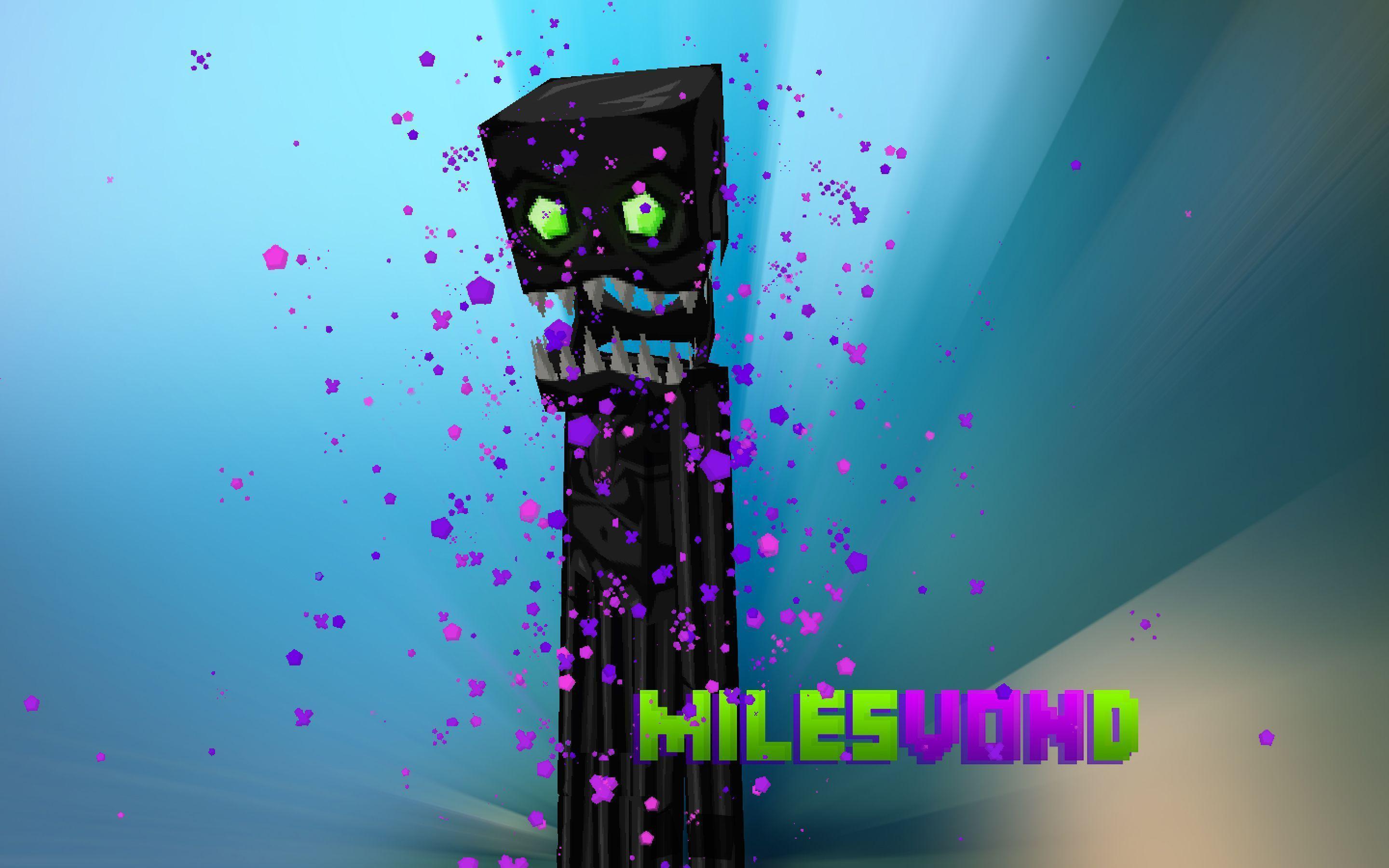 Cool Blue Enderman Wallpaper