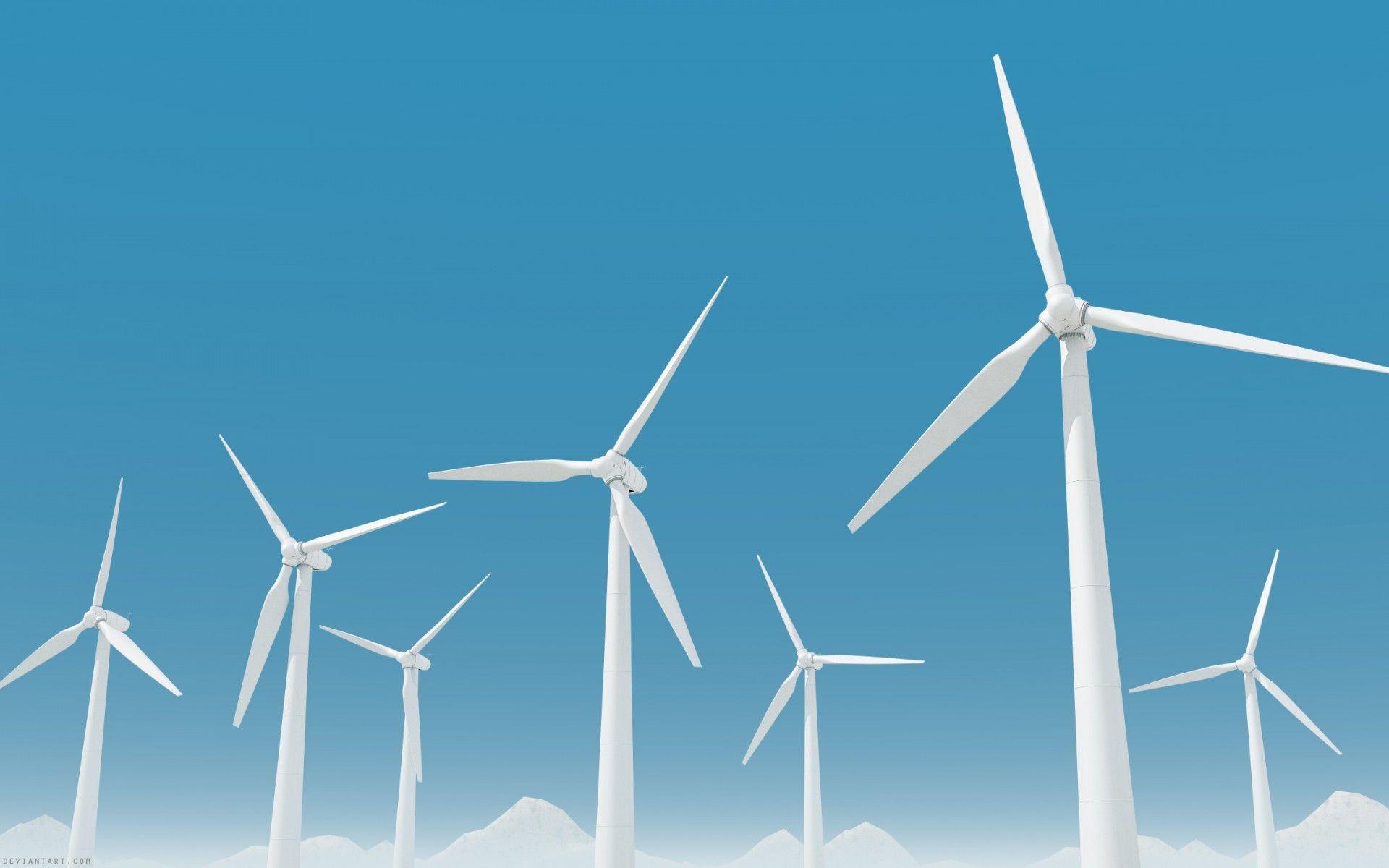 Wallpaper Wind turbines, Renewable energy, Electrical grid, HD