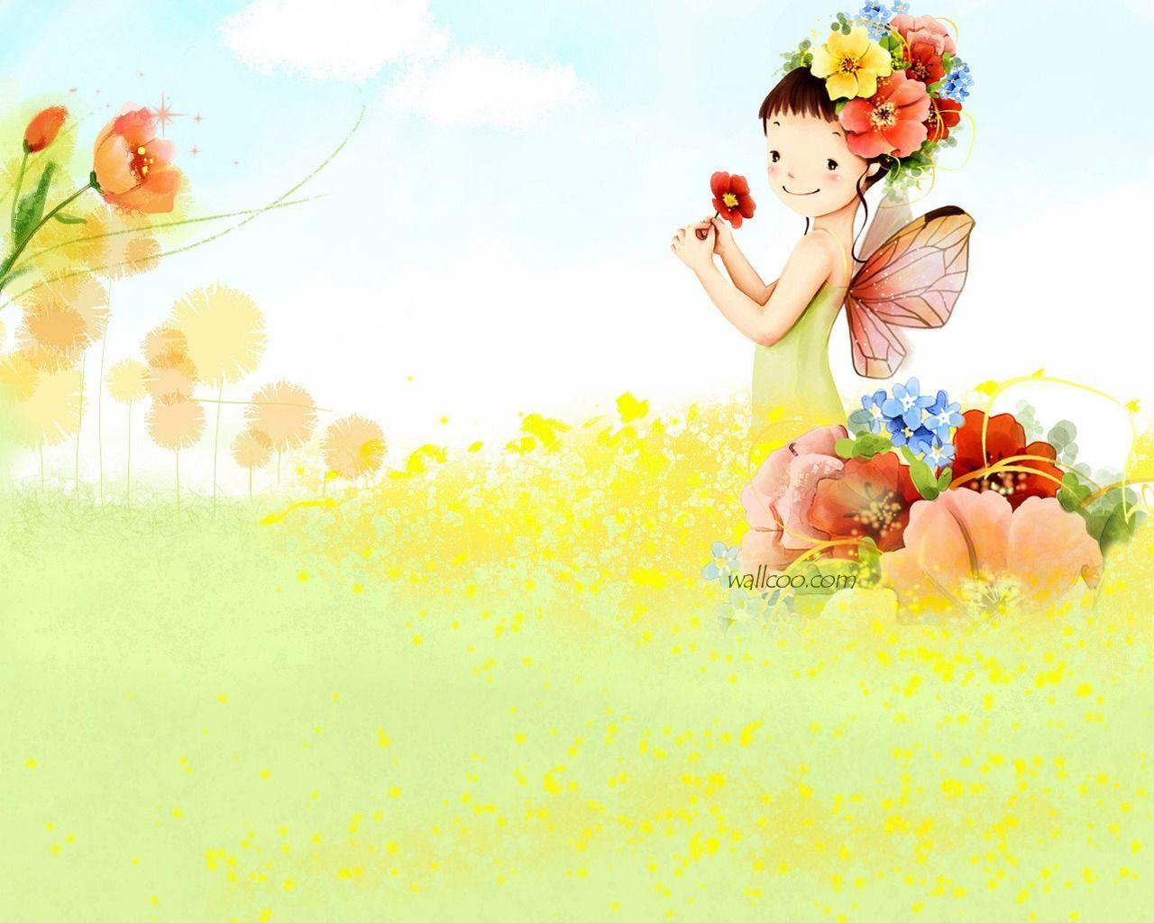Cartoon Girl Wallpapers Wallpaper Cave
