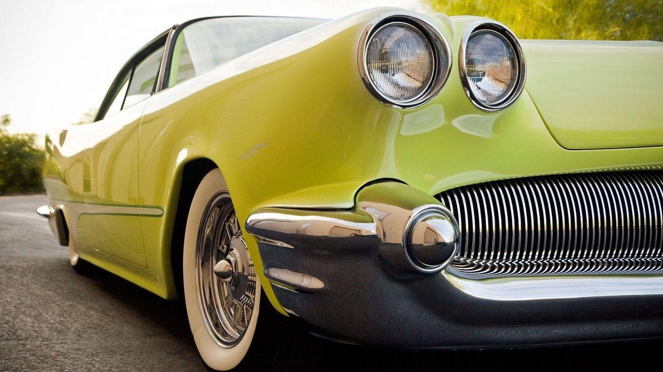 Classic green oldtimer Wallpaper