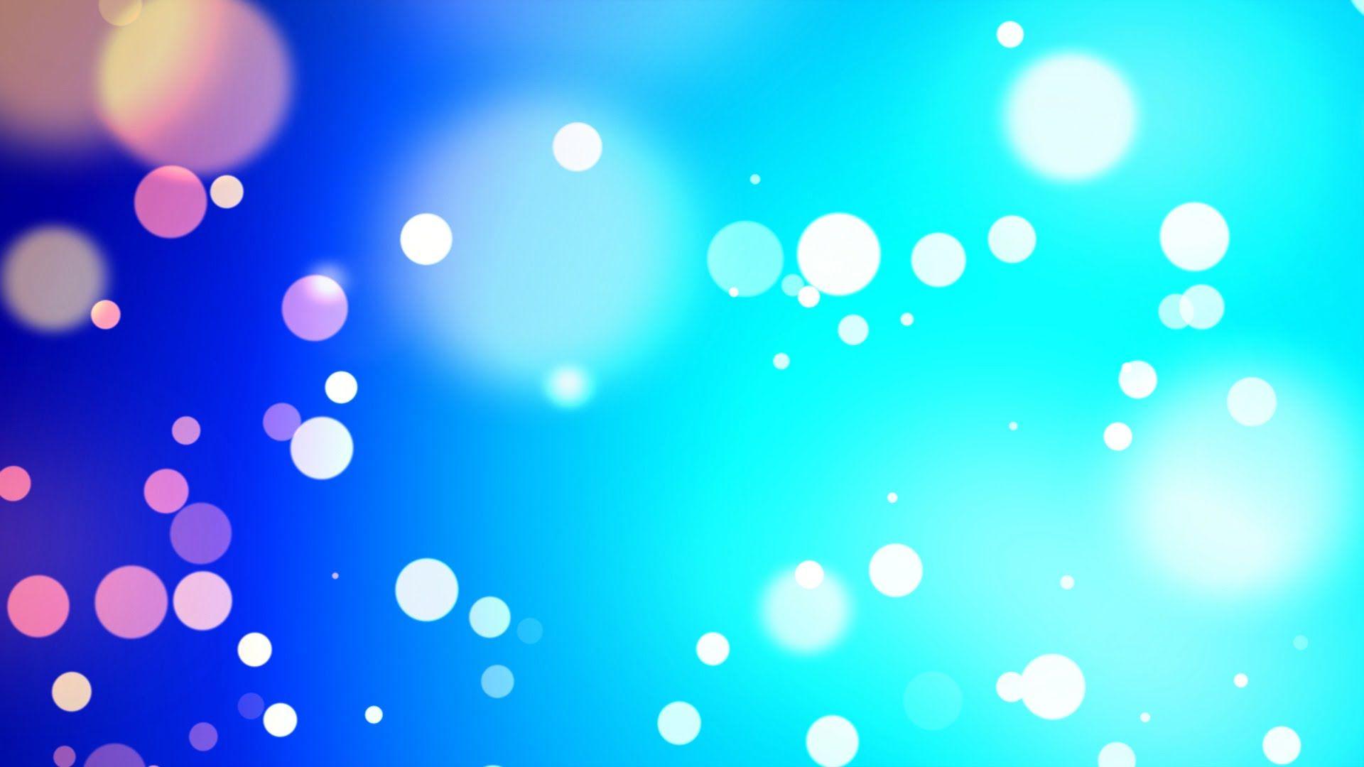 Blue particles wind bokeh animated background