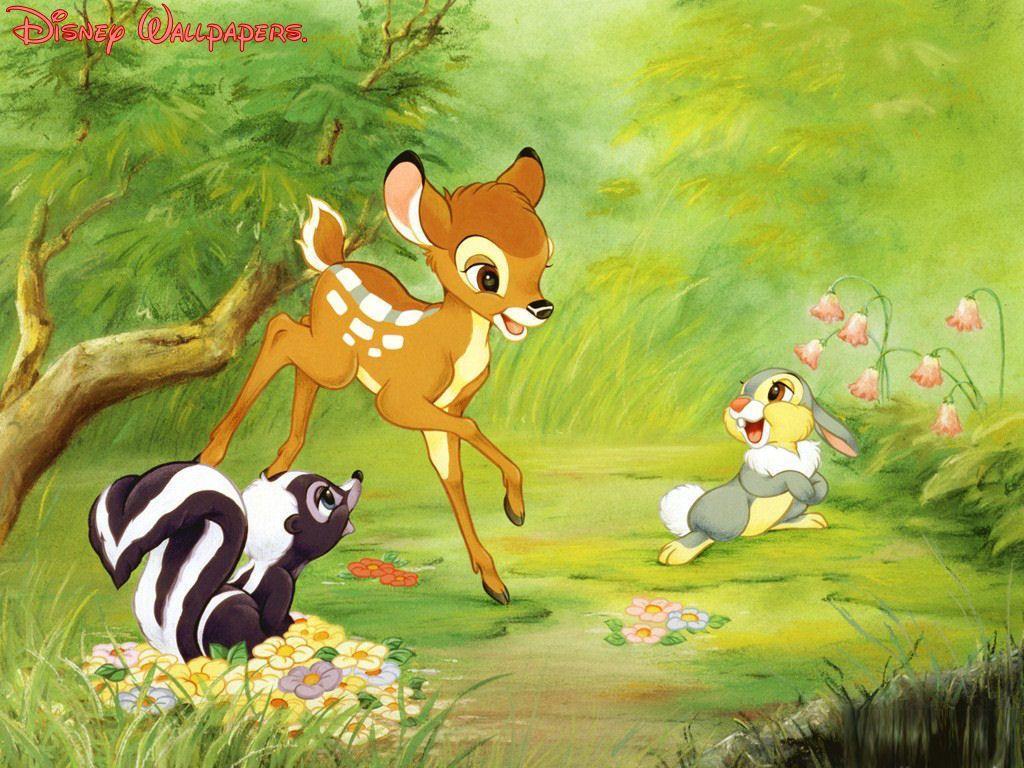 Flower Wallpaper. Bambi, Thumper and Flower Wallpaper