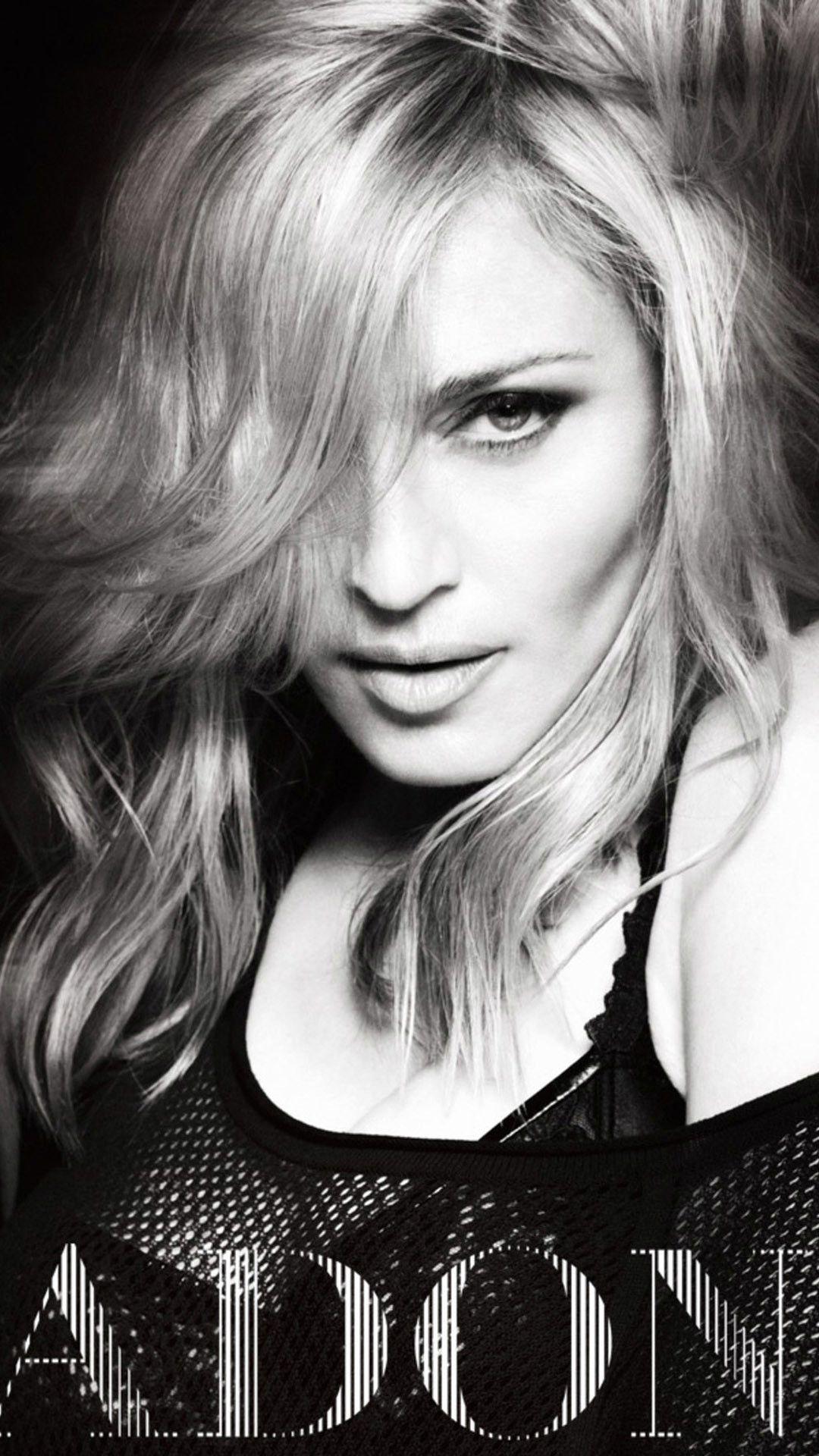 Madonna Black And White iPhone 6 Plus HD Wallpapers / iPod