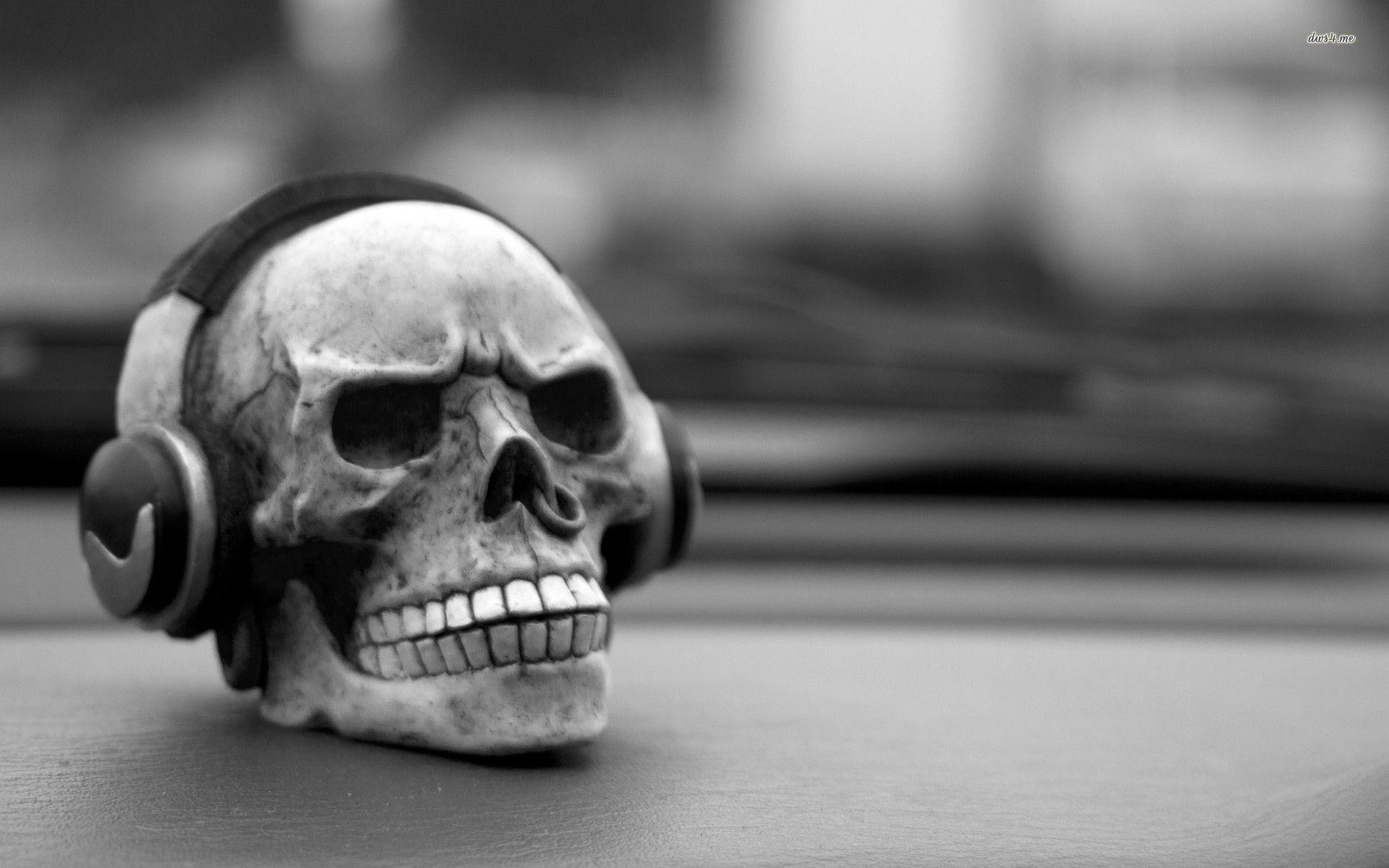 Skull With Headphones 791501